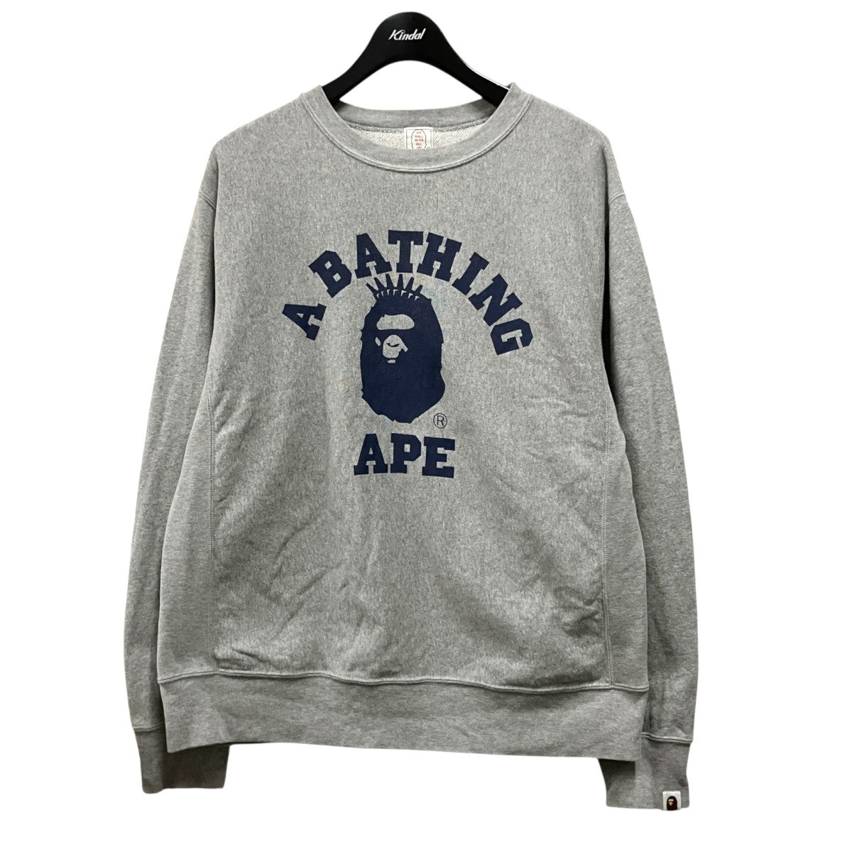 A BATHING APE カレッジロゴプリントスウェット 古着・中古-1枚目のアイテム画像