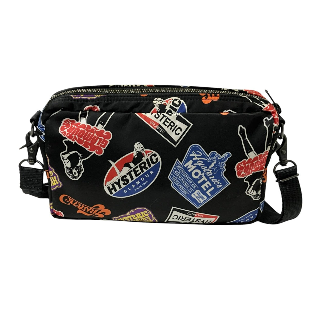 PORTER×Hysteric Glamour CLASSIC STICKERS柄ショルダーバッグ 古着・中古-2枚目のアイテム画像