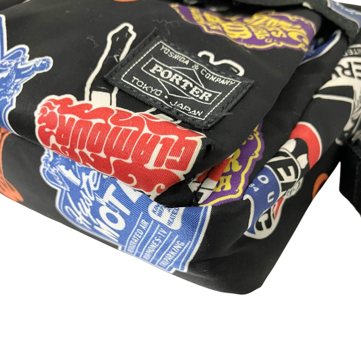 PORTER×Hysteric Glamour CLASSIC STICKERS柄ショルダーバッグ 古着・中古-4枚目のアイテム画像