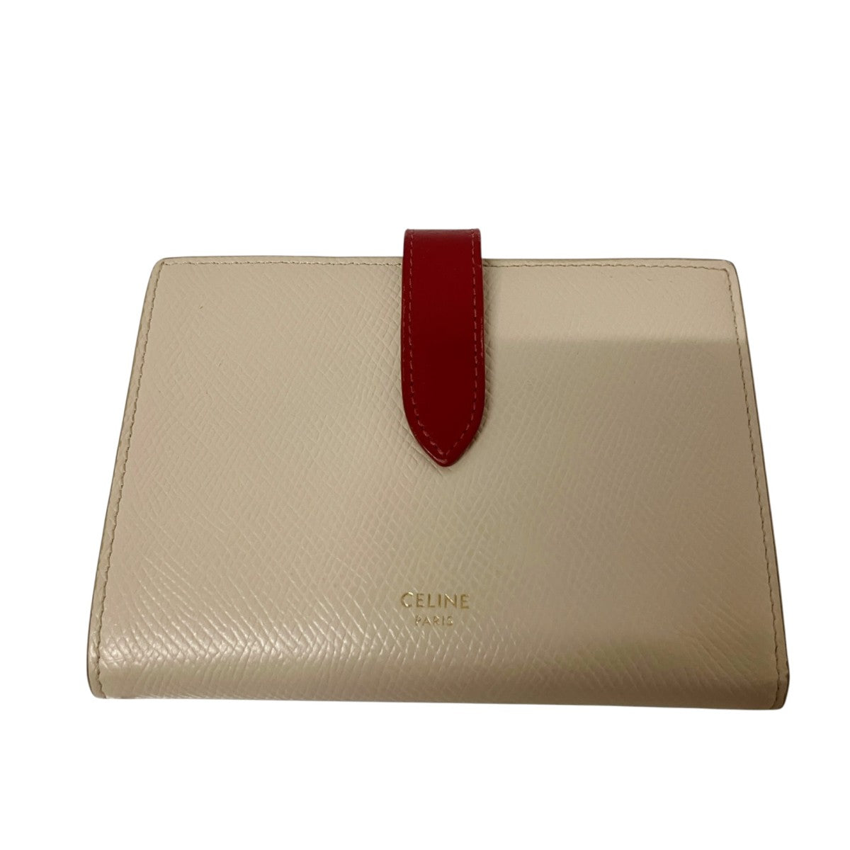 CELINE Medium Strap Wallet二つ折り財布10B643BRU 古着・中古-1枚目のアイテム画像