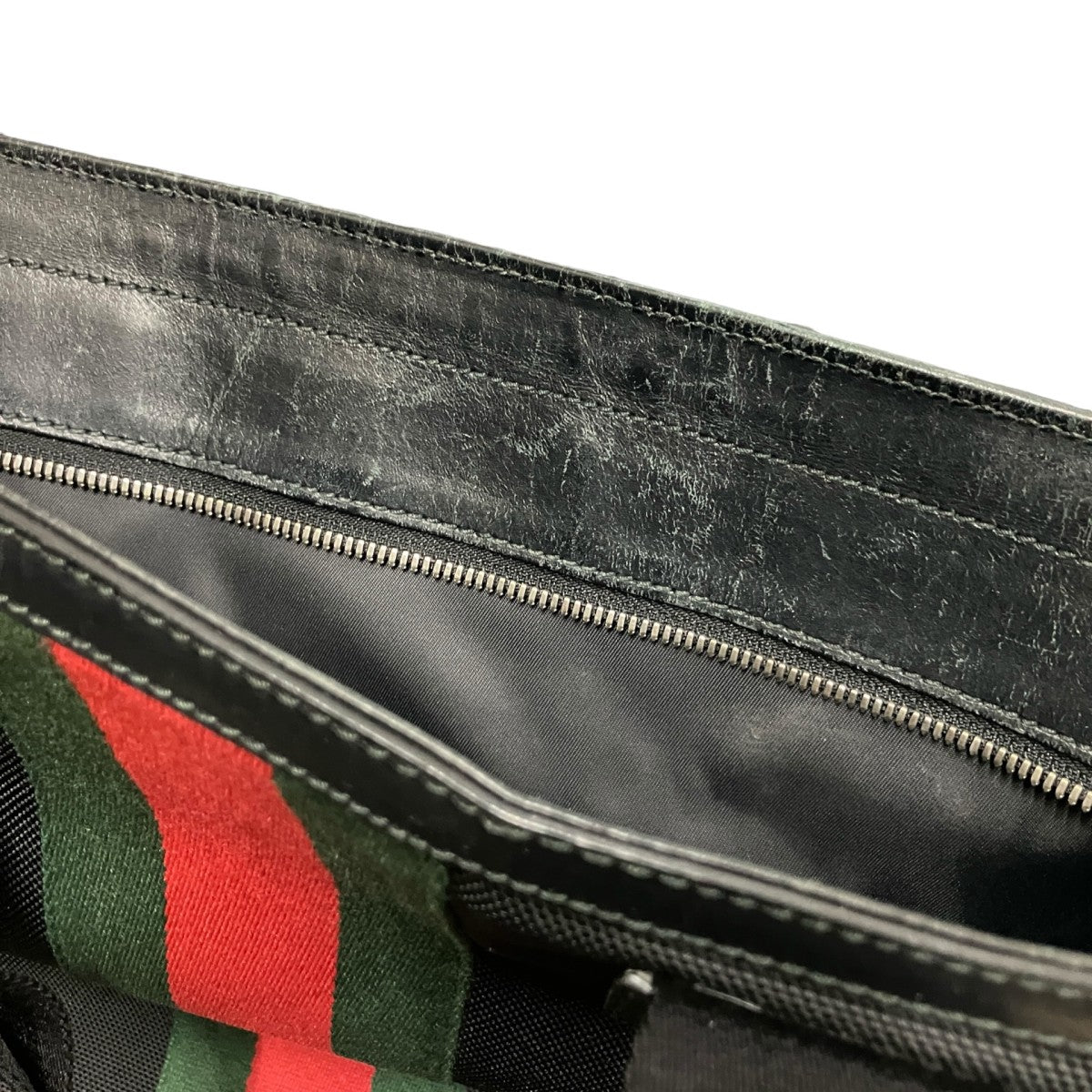GUCCI ウェブストライプ シェリーライントートバッグ387107 古着・中古-9枚目のアイテム画像