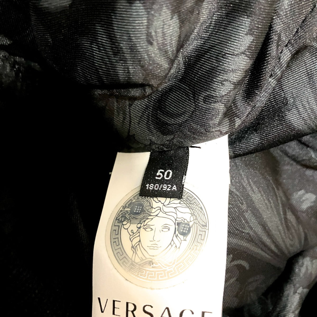 VERSACE ジップディテールパデッドジャケット 古着・中古-7枚目のアイテム画像