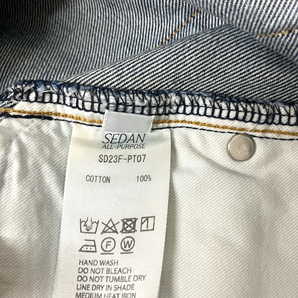 SEDAN ALL-PURPOSE デニムパンツSD23F PT07 古着・中古-5枚目のアイテム画像