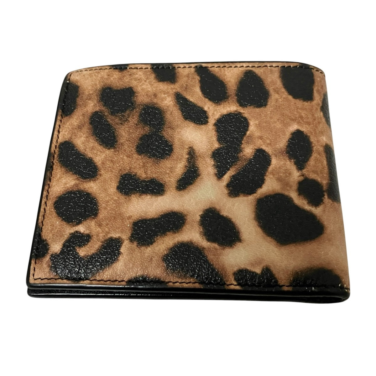 Saint Laurent Paris レオパード柄2つ折り財布396307 古着・中古-2枚目のアイテム画像