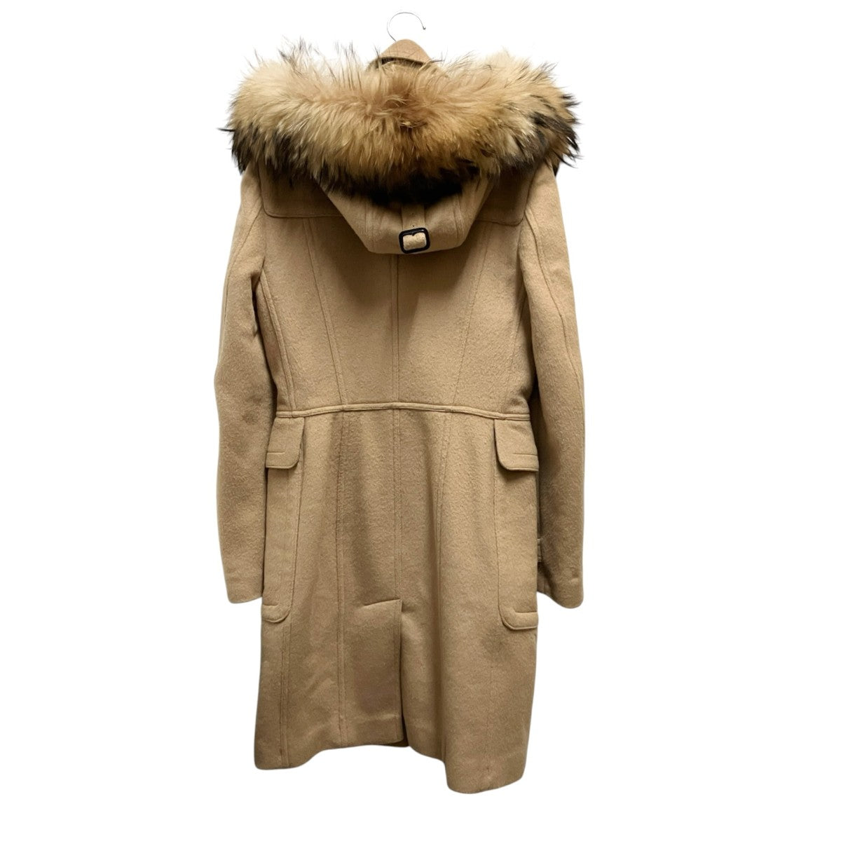 BURBERRY ラクーンファーダッフルコートROPANPRO204VRA 古着・中古-2枚目のアイテム画像