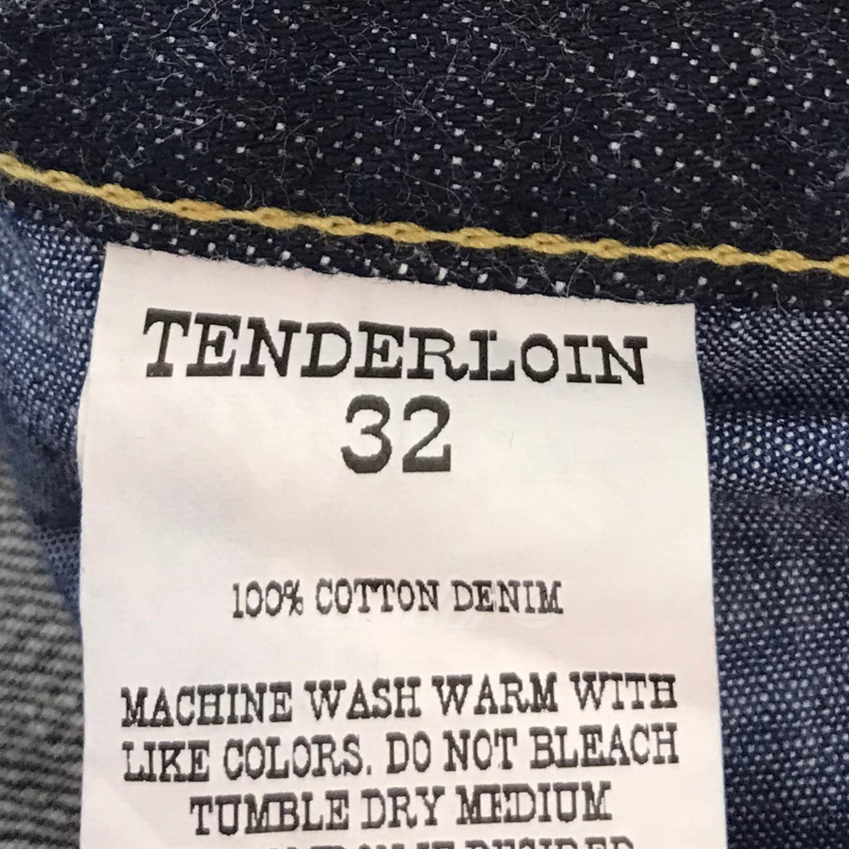 TENDERLOIN(テンダーロイン) 21AW 「DENIM PNT ONE WASH (INDIGO ...