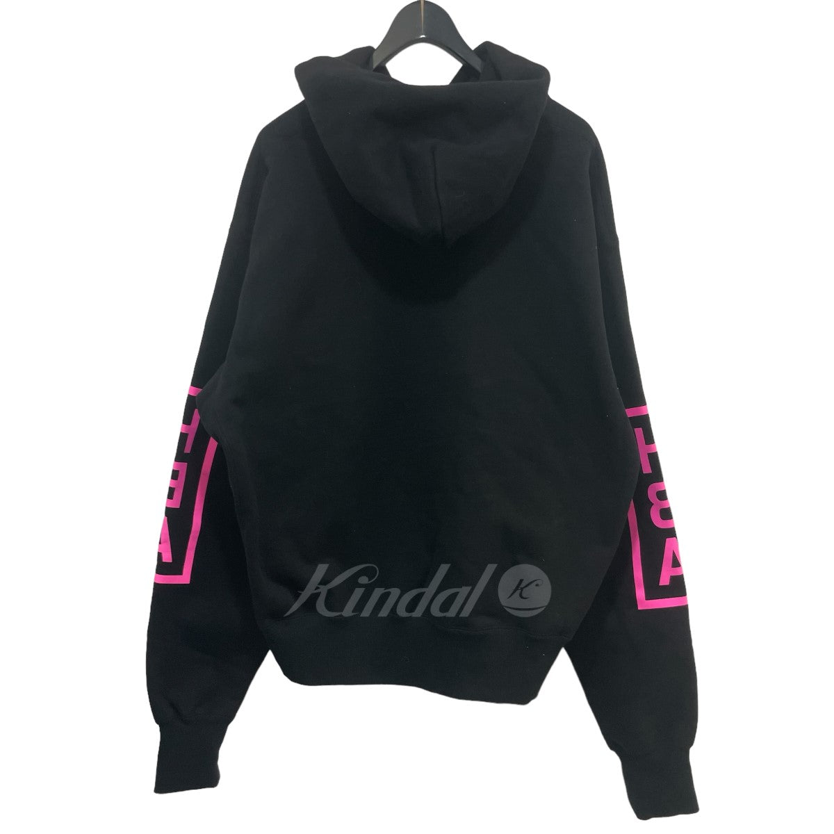 22SS「BOX LOGO HODDIE／TRUE BLACK-FUCHSIA」ボックスロゴフーディ