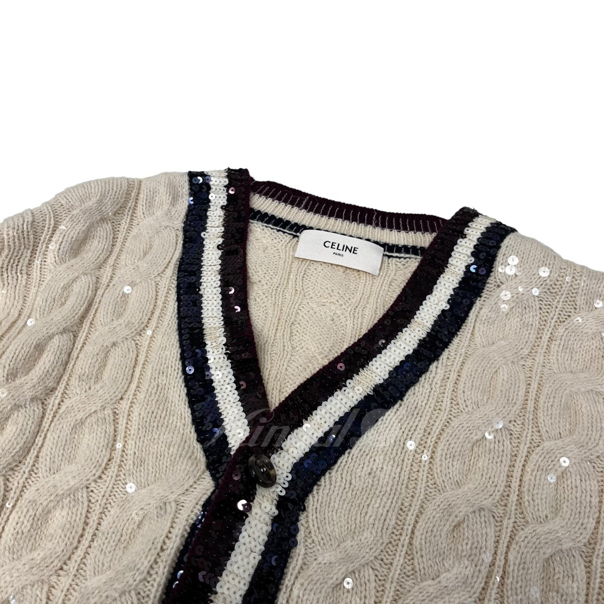 20SS Embroidered Cardigan in Sequins Knit カーディガン