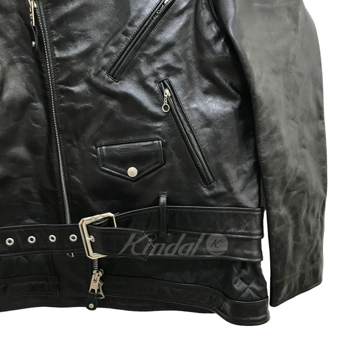 sacai(サカイ) 22AW 「Schott ／ Leather Blouson」 22-02875M ブラック サイズ  2｜【公式】カインドオルオンライン ブランド古着・中古通販【kindal】