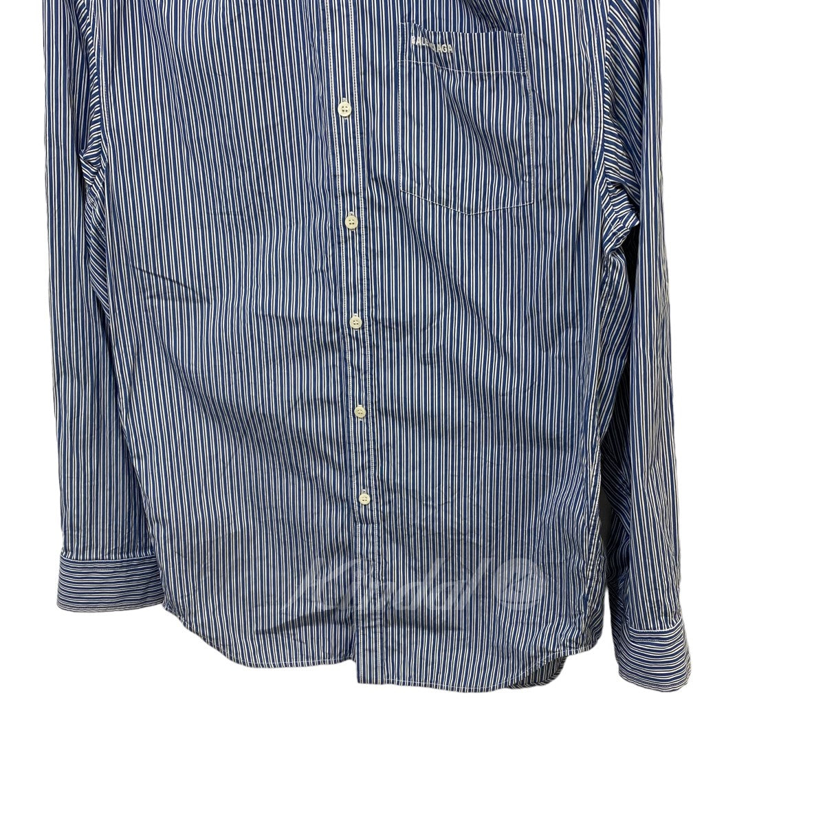 BALENCIAGA(バレンシアガ) ストライプ変形オーバーサイズシャツ 665150 ...