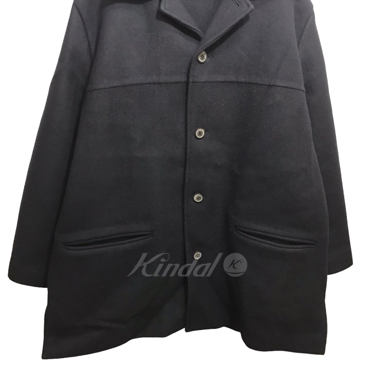 HERILL(ヘリル) 22AW 「Blacksheep Carcoat」 ブラックシープメルトンカーコート 22-020-HL-8060-3．  ネイビー サイズ 1｜【公式】カインドオルオンライン ブランド古着・中古通販【kindal】