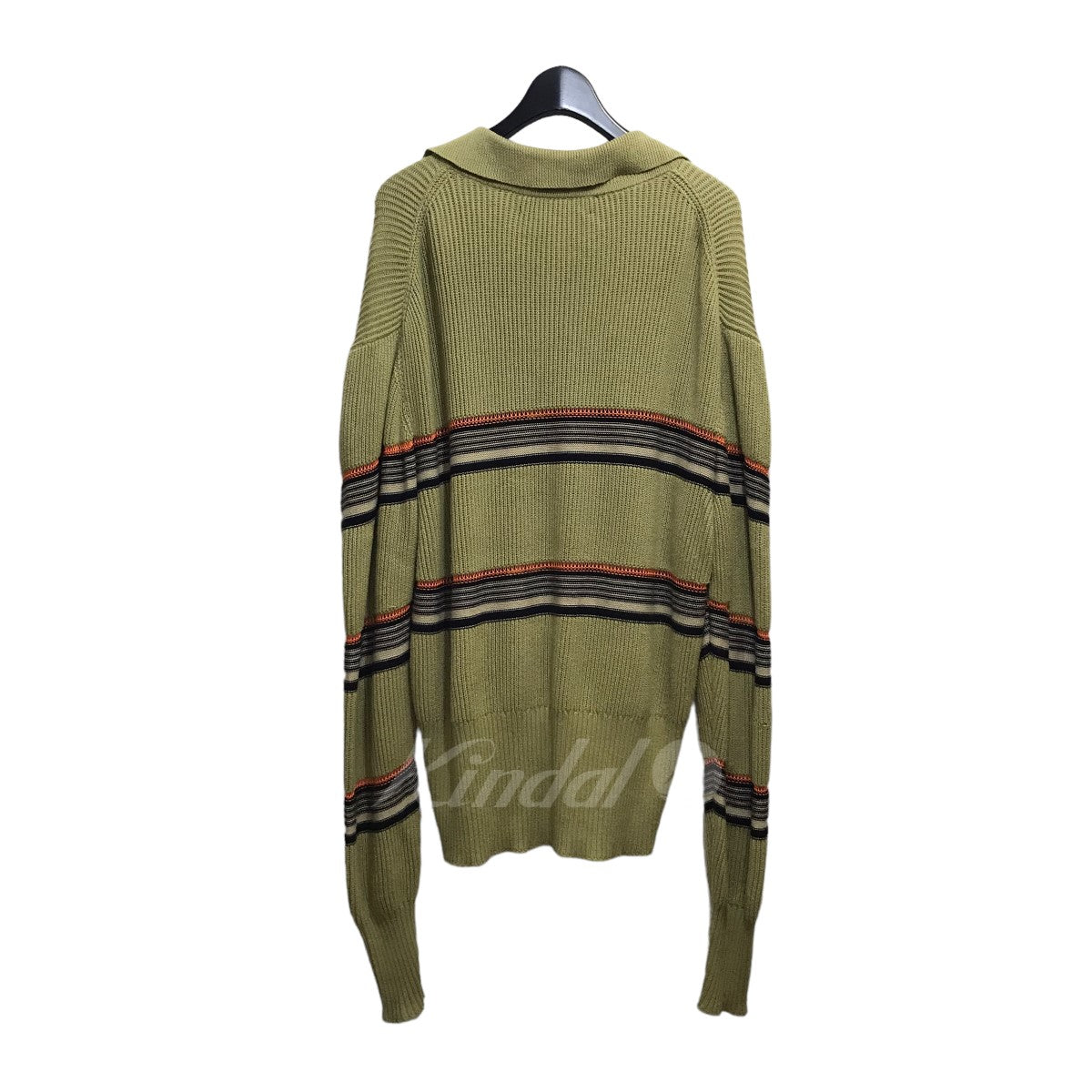 SHOOP(シュープ) 22SS「FREEDOM STRIPES CARDIGAN」フリーダムストライプカーディガン オリーブ サイズ  12｜【公式】カインドオルオンライン ブランド古着・中古通販【kindal】