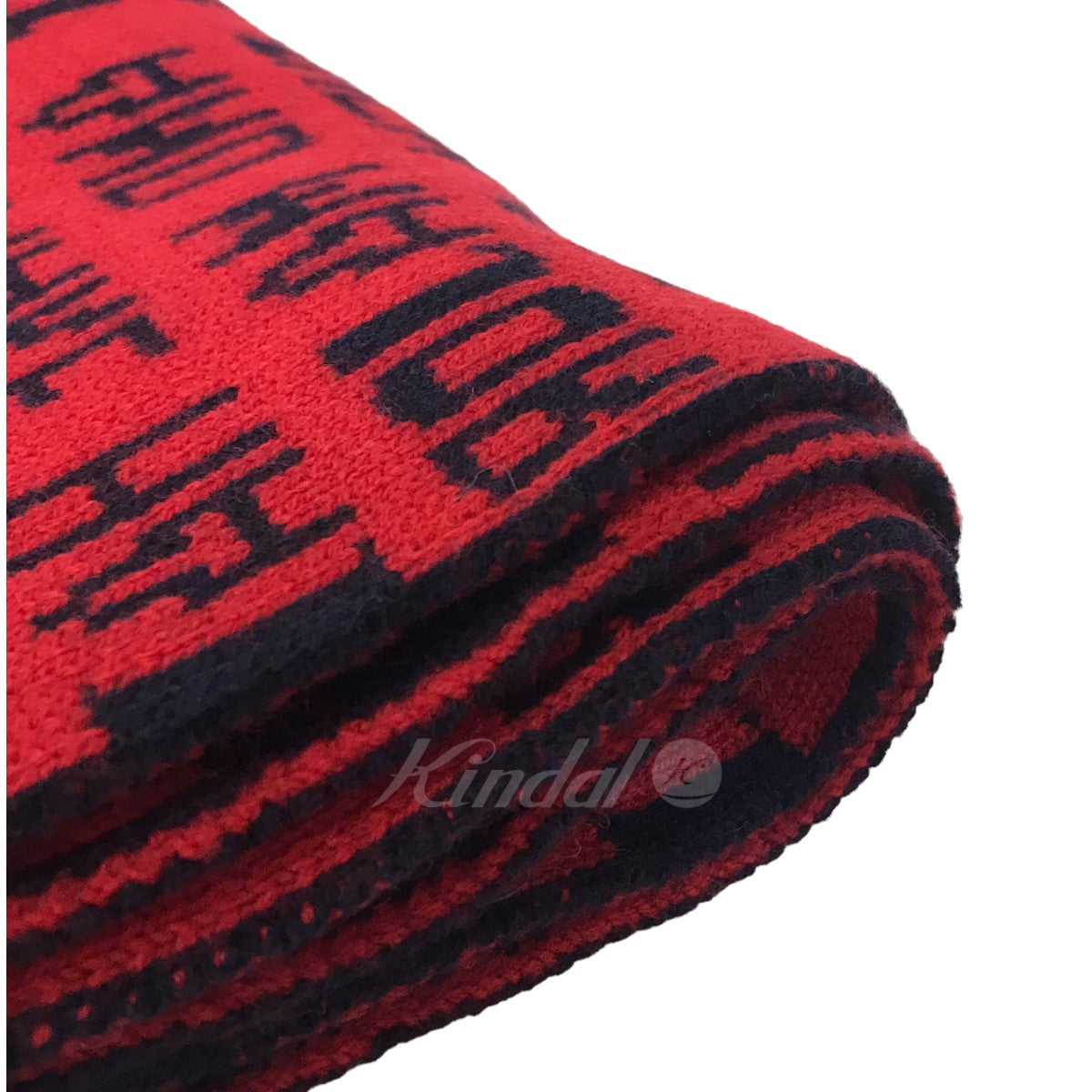 STRIPED MONOGRAM CASHMER JACQUARD SCARF/マフラー/カシミア/RED/総柄