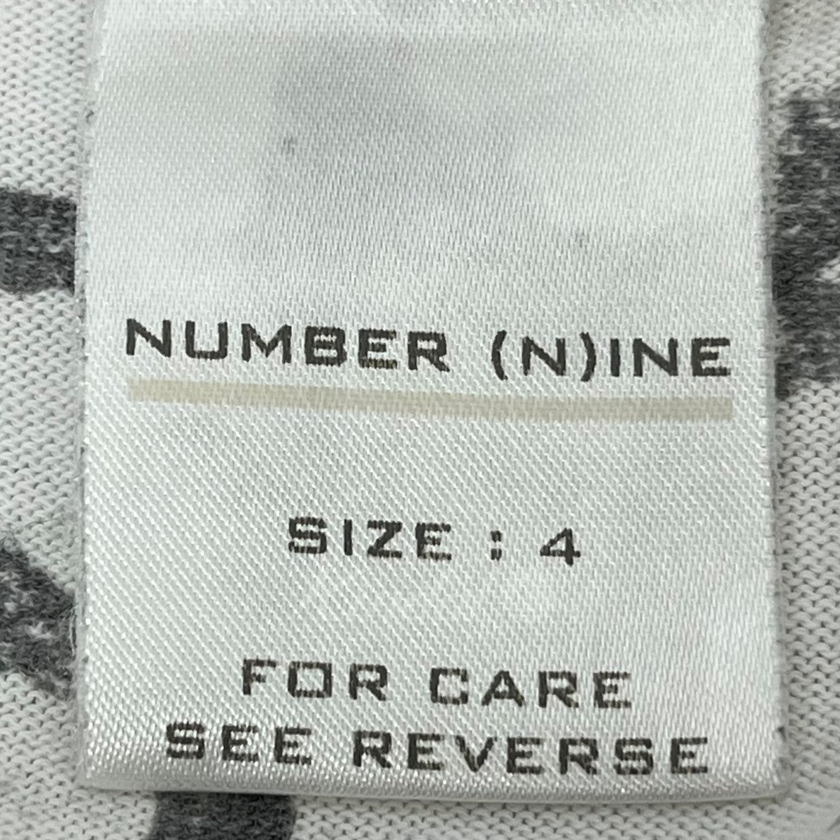 NUMBER (N)INE(ナンバーナイン) ｢HIPSTER T 4｣ Tシャツ 02SS ホワイト サイズ 4｜【公式】カインドオルオンライン  ブランド古着・中古通販【kindal】