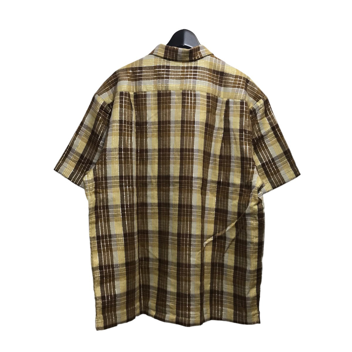 23SSsupreme metallic plaid s s shirt半袖シャツ