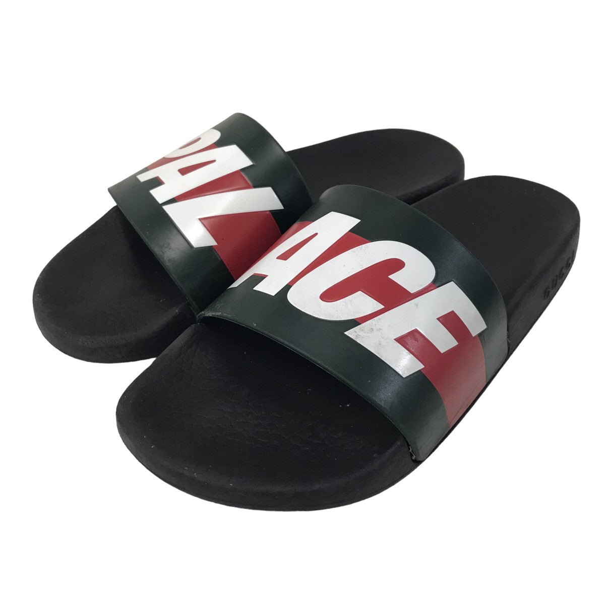 GUCCI×PALACE(グッチ×パレス) 22AW ｢×PALACE Logo Web Sandal」ロゴウェブラインスライドサンダル