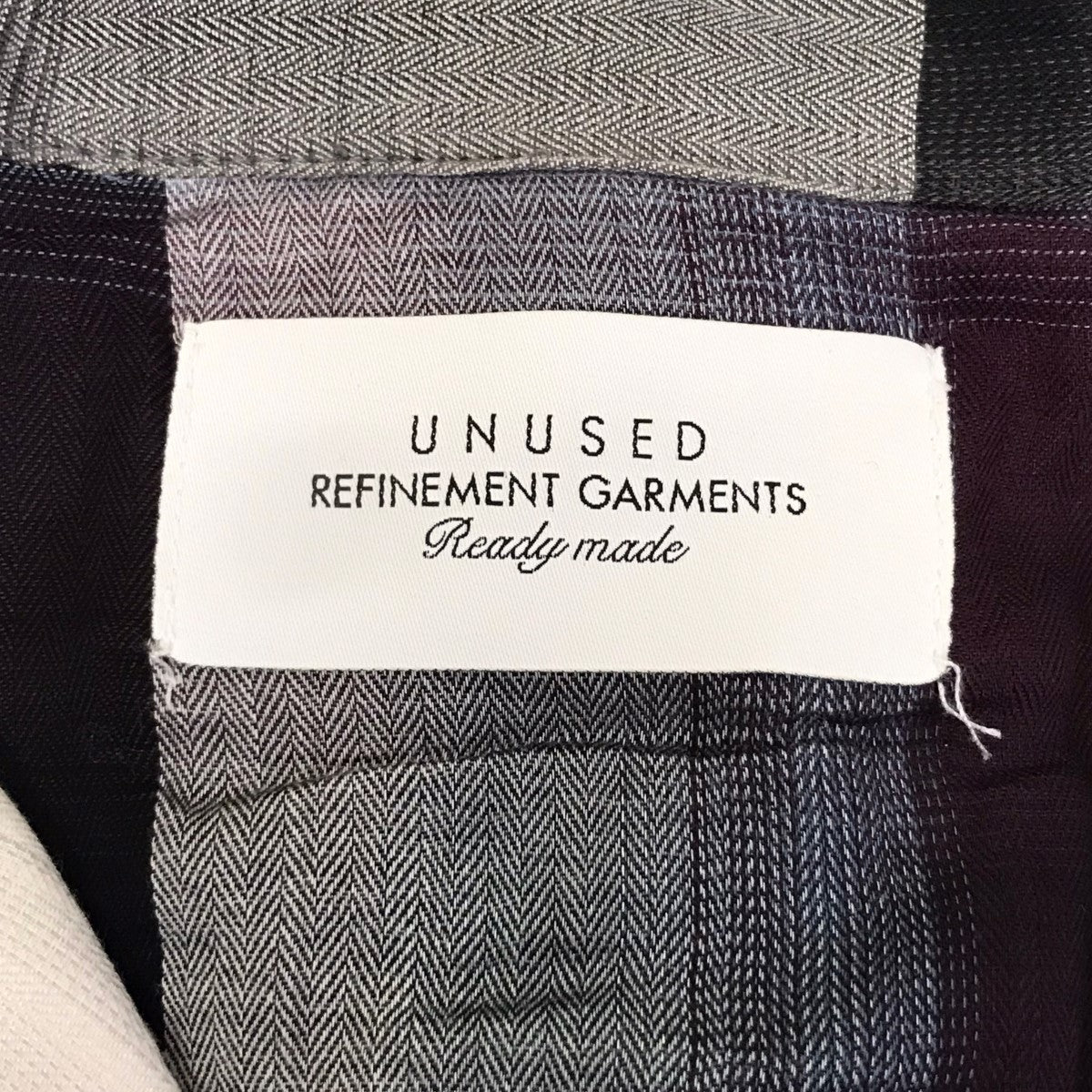 UNUSED×SUGARHILL チェックイョートスリーブシャツUS2148 US2148 UNUSED×SUGARHILL チェックイョートスリーブシャツUS2148 US2148
