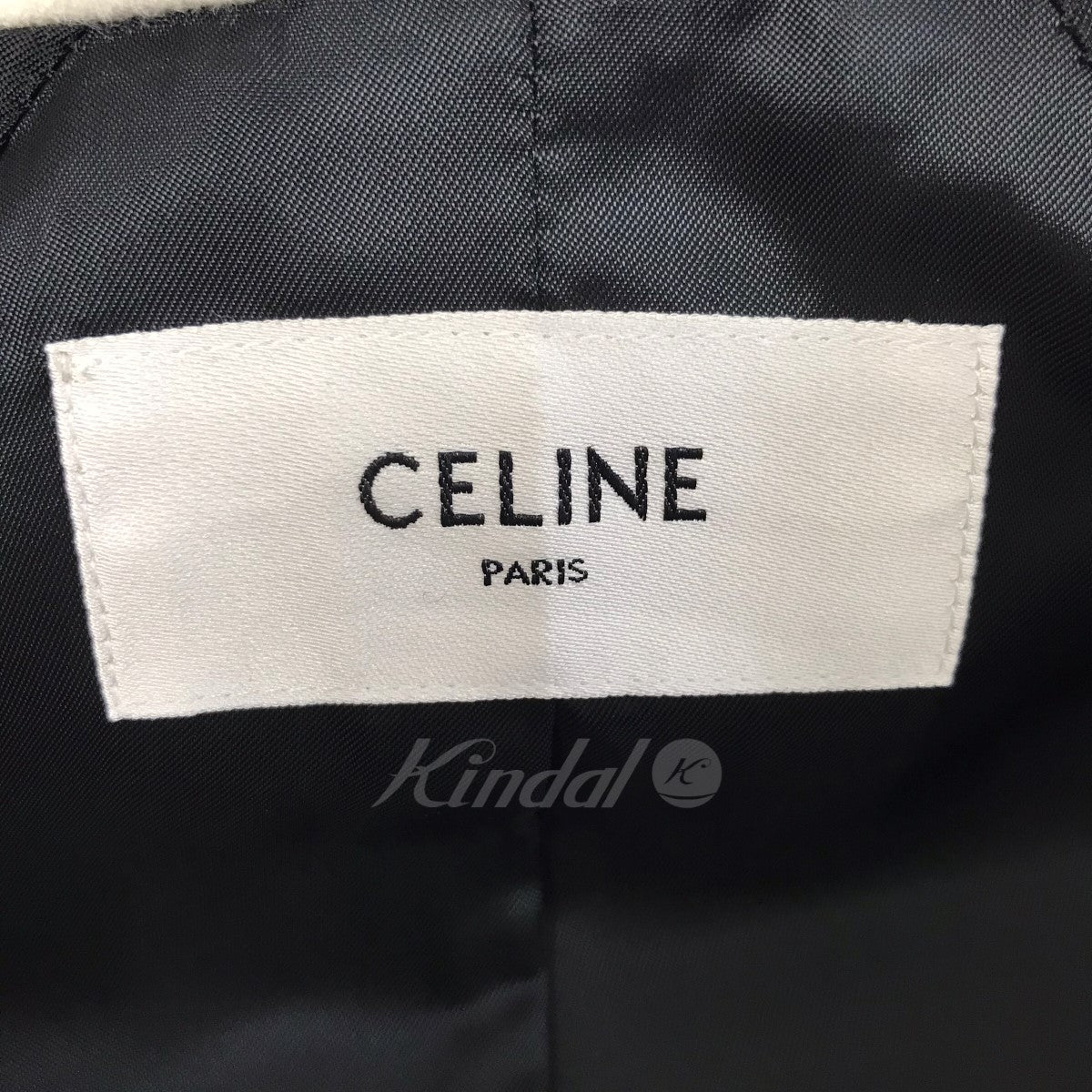 CELINE(セリーヌ) 23SS ダブルフェイスカシミア フード付きテディジャケット