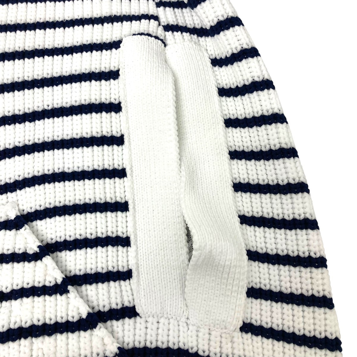 sacai(サカイ) 2023SS 「Horizontal Stripe Knit Cape」ボーダーニット