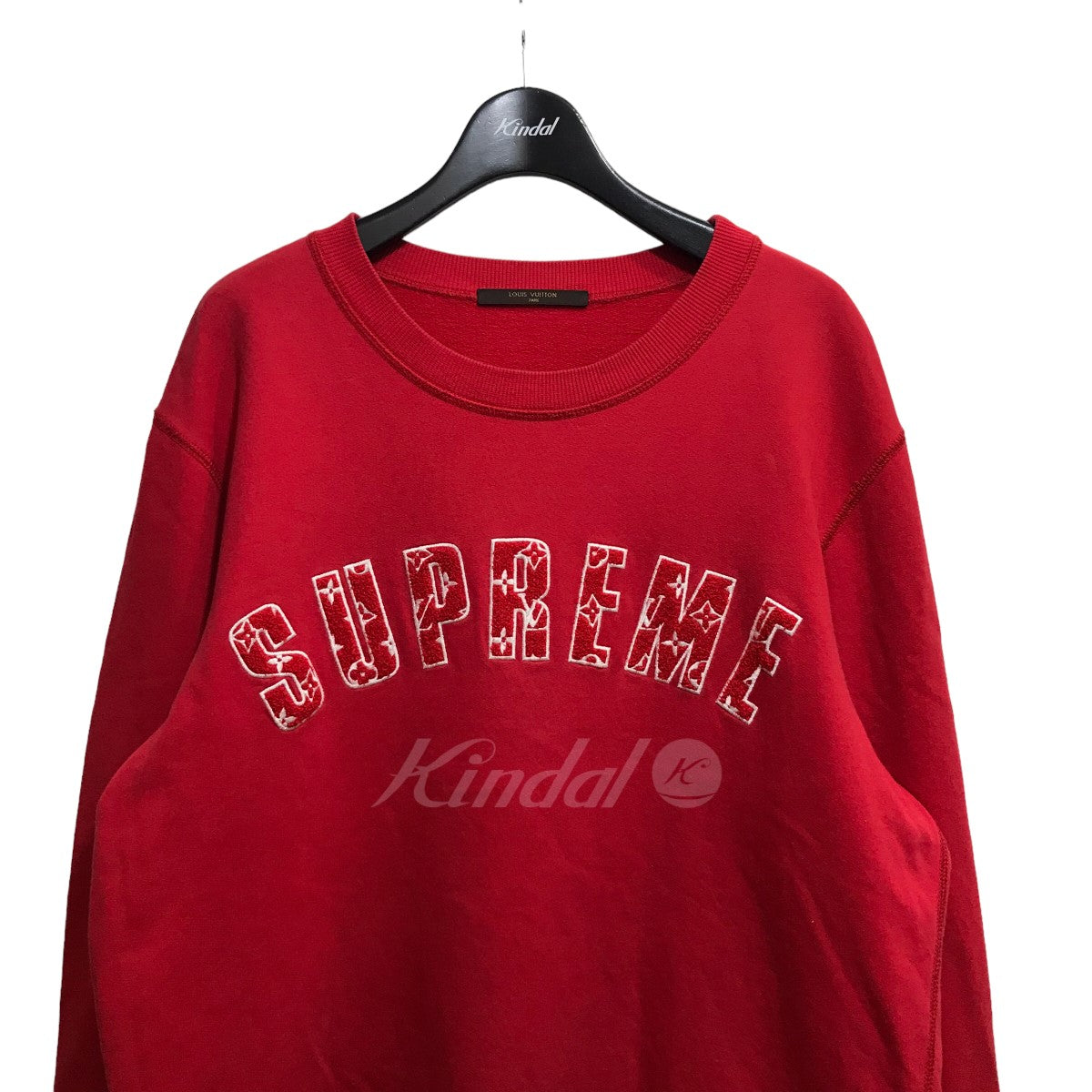 LOUIS VUITTON×Supreme(ルイヴィトン×シュプリーム) 17FW「Arc Logo  Crewneck」フロントロゴスウェットRM172 JIU HDY93W