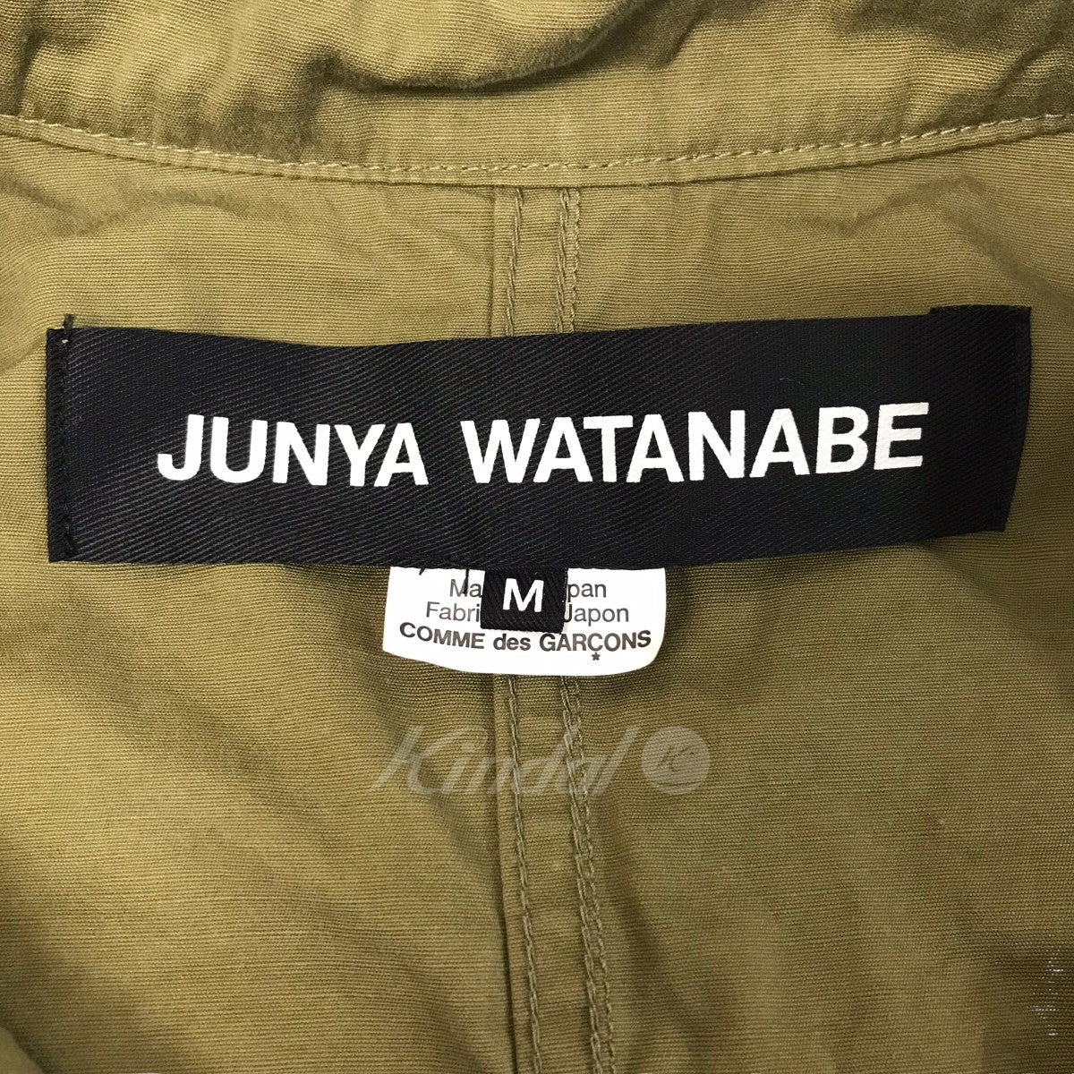 JUNYA WATANABE(ジュンヤワタナベ) 22AW レオパード切り替えモッズコート JJ-C001 カーキ×ブラウン サイズ  M｜【公式】カインドオルオンライン ブランド古着・中古通販【kindal】