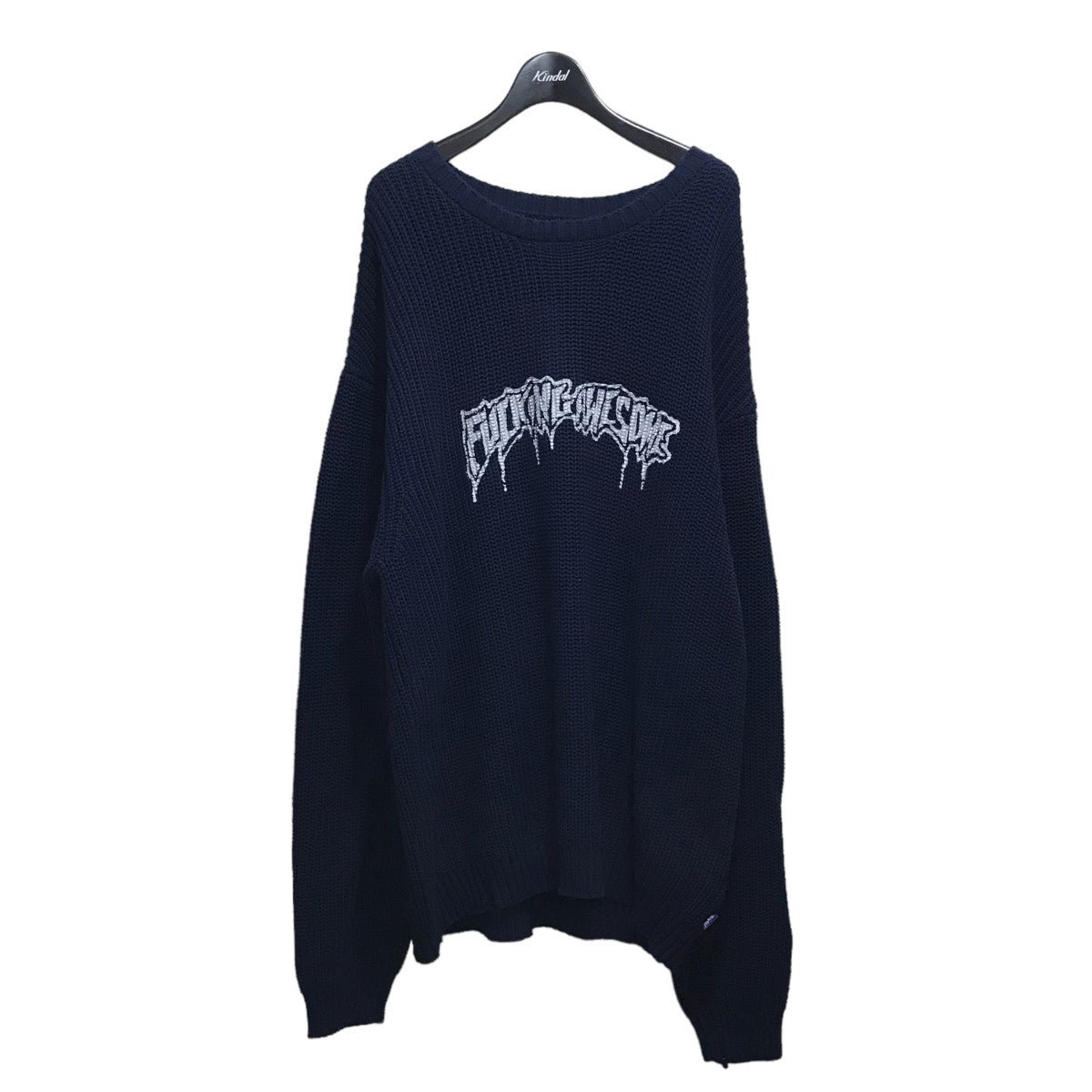 Fucking Awesome(ファッキング オーサム) 23AW 「Drip Logo Knitted Sweater」ドリップロゴニット