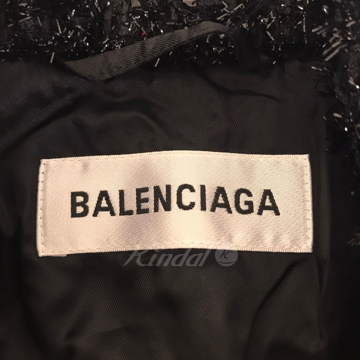 BALENCIAGA 20SS メタリックツイードコート 601991 TAQ01 の古着・中古アイテム