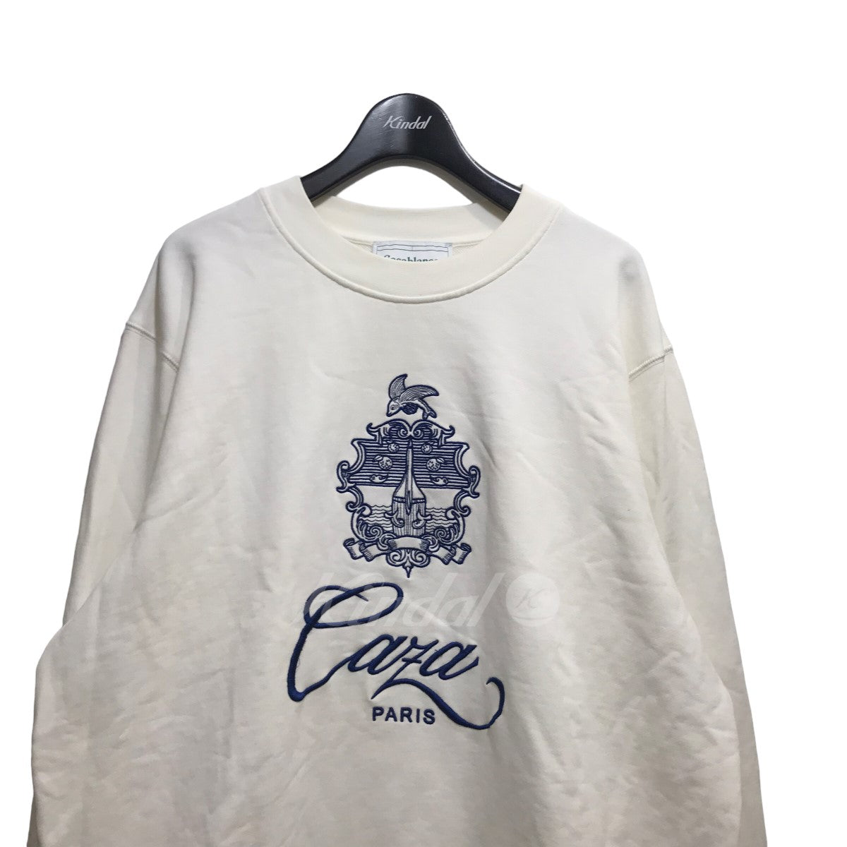 CASABLANCA(カサブランカ) 22AW「Logo-Print Long-Sleeve Sweatshirt CAZA」スウェット