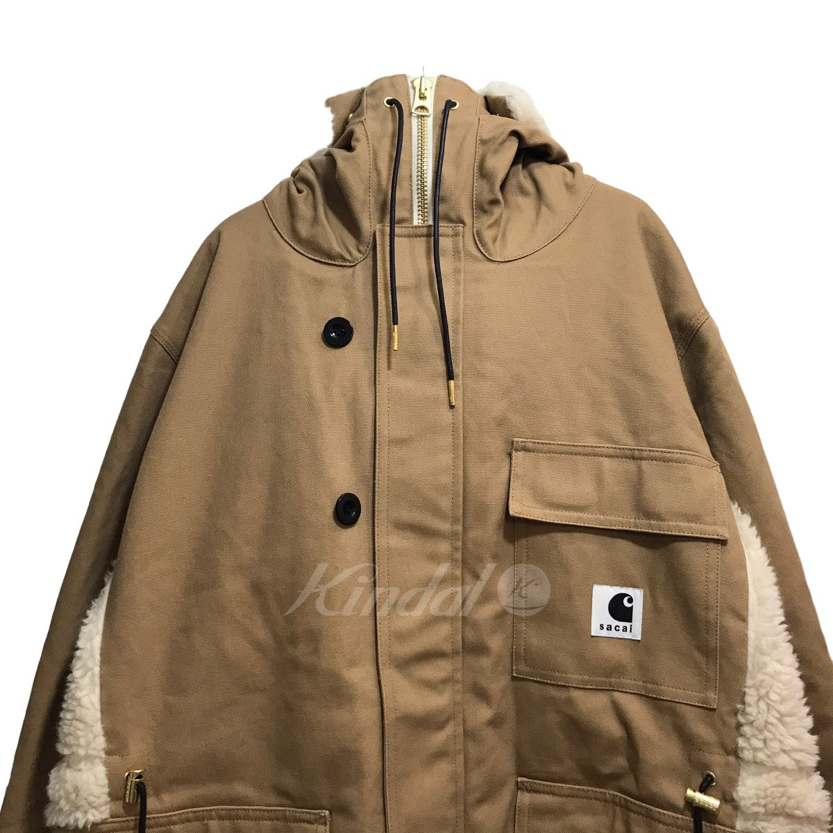 Carhartt WIP×sacai(カーハートダブリューアイピー×サカイ) ｢Canvas Parka  Siberian｣キャンバスパーカーシベリアンボアロングコート