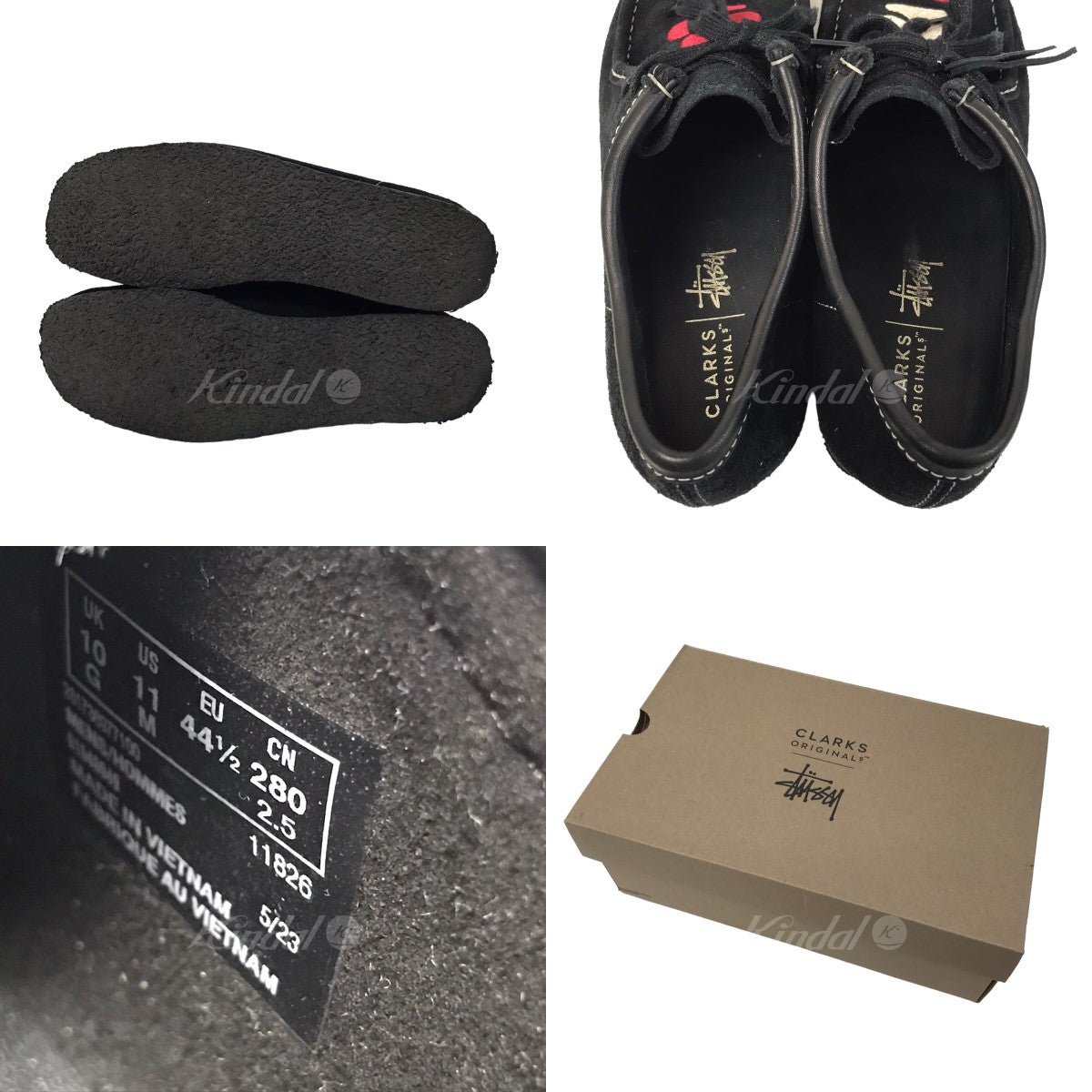 Clarks×Originals×stussy(クラークス×オリジナルズ×ステューシー) 「Wallabee」ワラビースウェードシューズ  261736977100