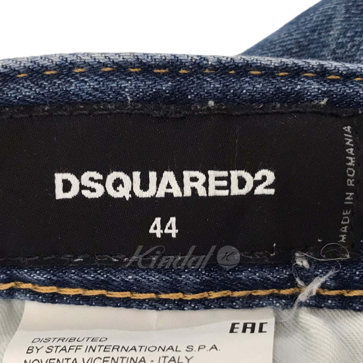 DSQUARED2(ディースクエアード) 20SS デニムパンツ S74LB0673 S74LB0673 インディゴ サイズ  44｜【公式】カインドオルオンライン ブランド古着・中古通販【kindal】