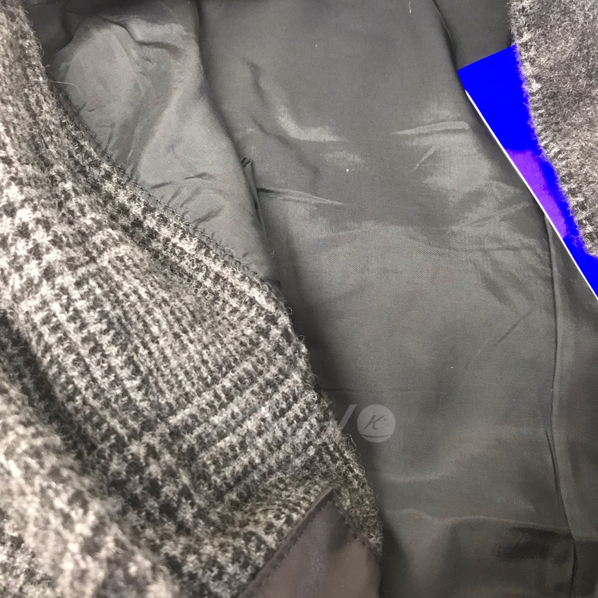 24SS リバーシブルグレンチェック製品加工×多素材パッチワーク