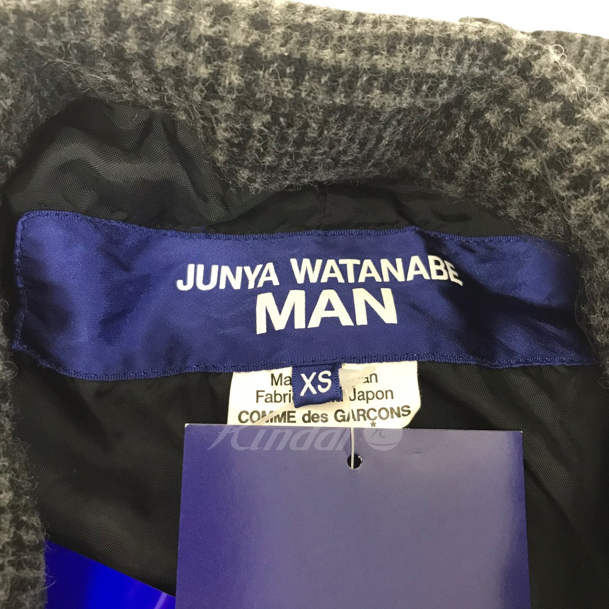 24SS リバーシブルグレンチェック製品加工×多素材パッチワーク