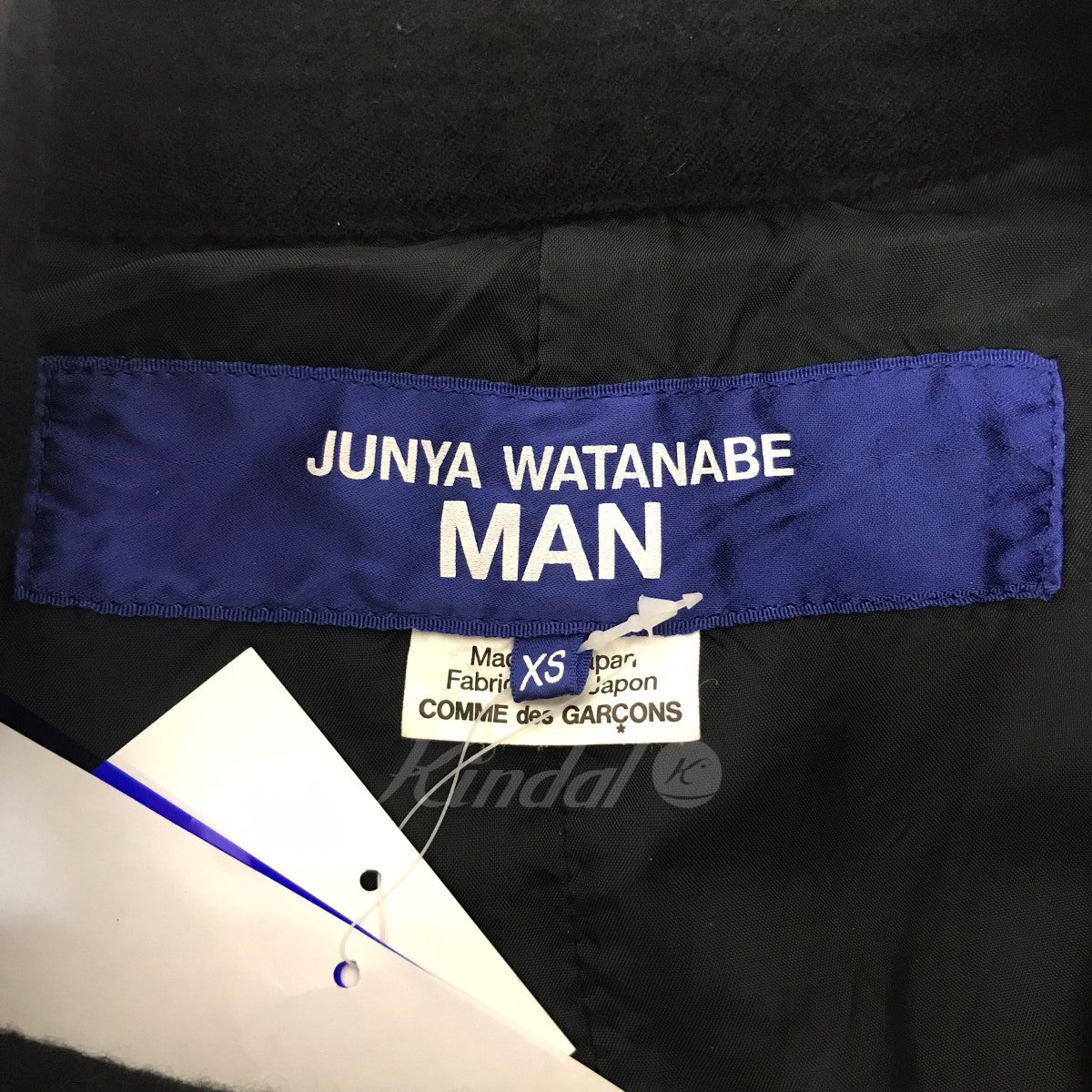 JUNYA WATANABE MAN(ジュンヤワタナベマン) 23AW ウールサージ製品縮絨×多素材パッチワークコート WL-C002 WL-C002  ブラック サイズ XS｜【公式】カインドオルオンライン ブランド古着・中古通販【kindal】