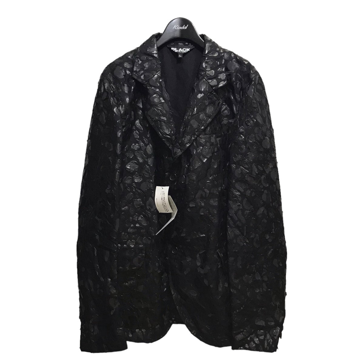 BLACK COMME des GARCONS◇18AW OLOUR&COATING COAT XS コットン