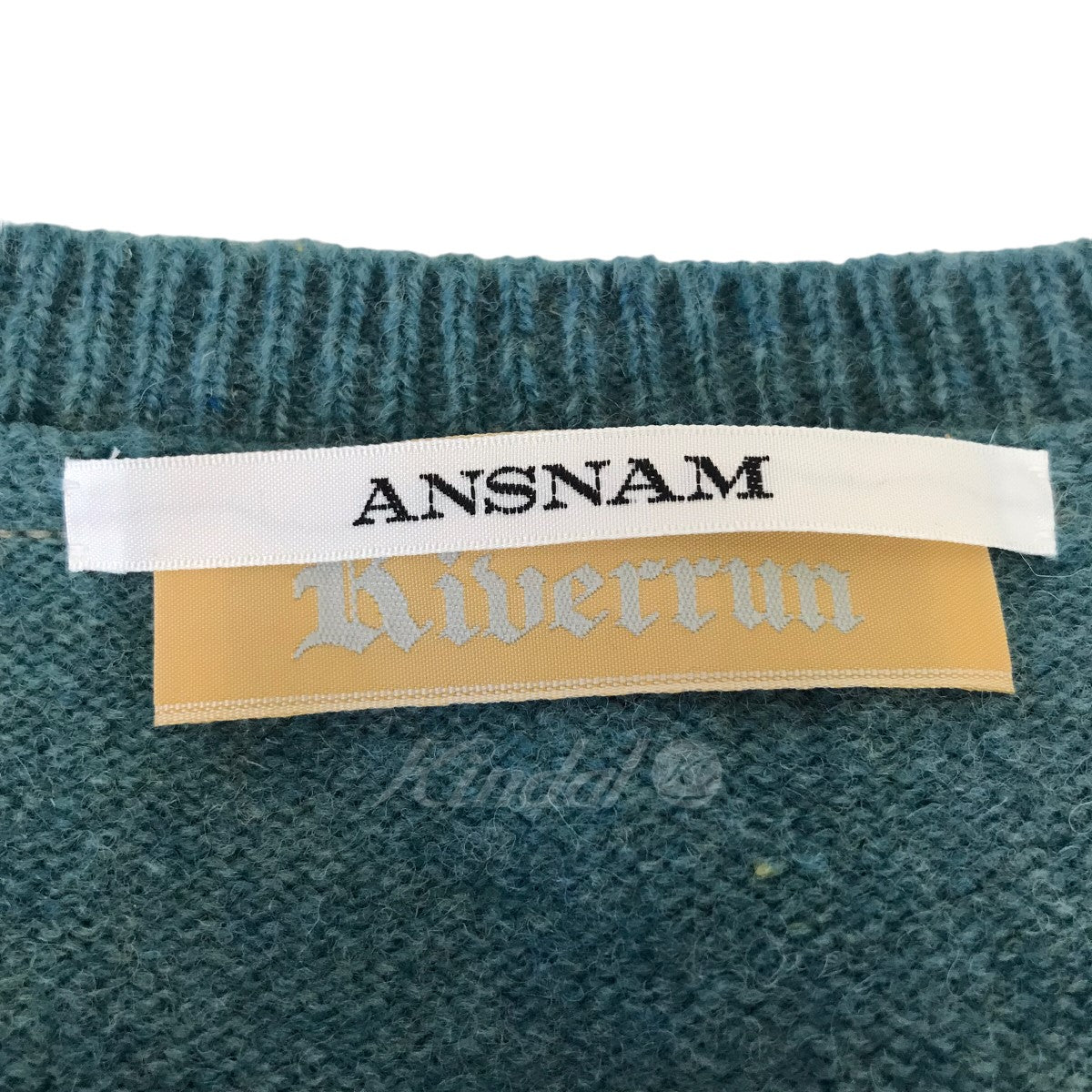 ANSNAM(アンスナム) 「CREWNECK KNIT」クルーネックニット ブルー 