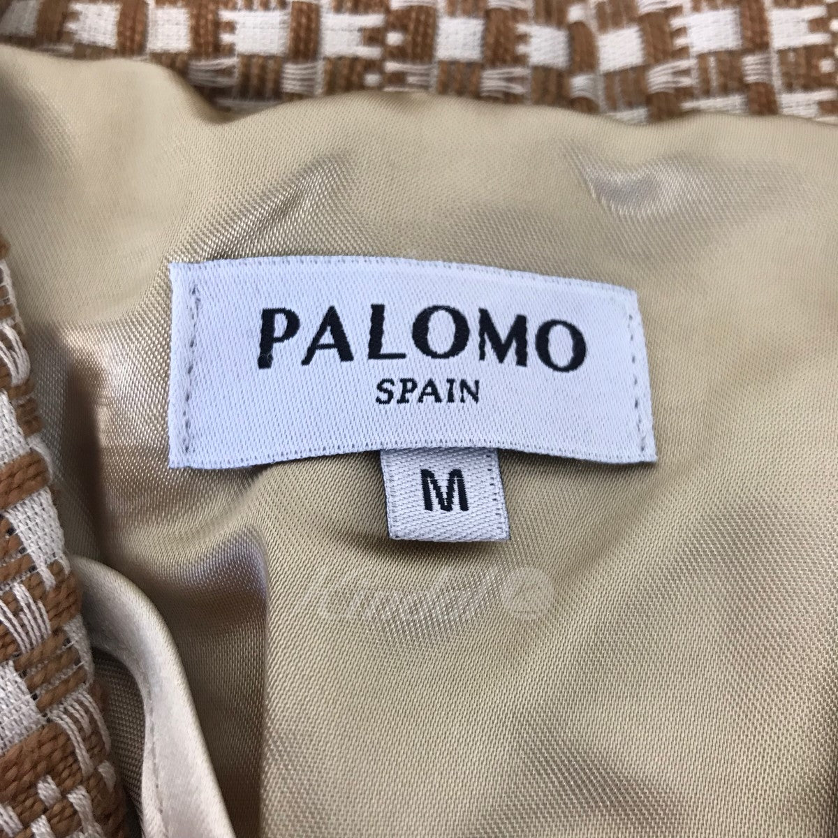 Palomo Spain(パロモスペイン) チェックジャケット B56066863 B56066863 ベージュ サイズ  M｜【公式】カインドオルオンライン ブランド古着・中古通販【kindal】