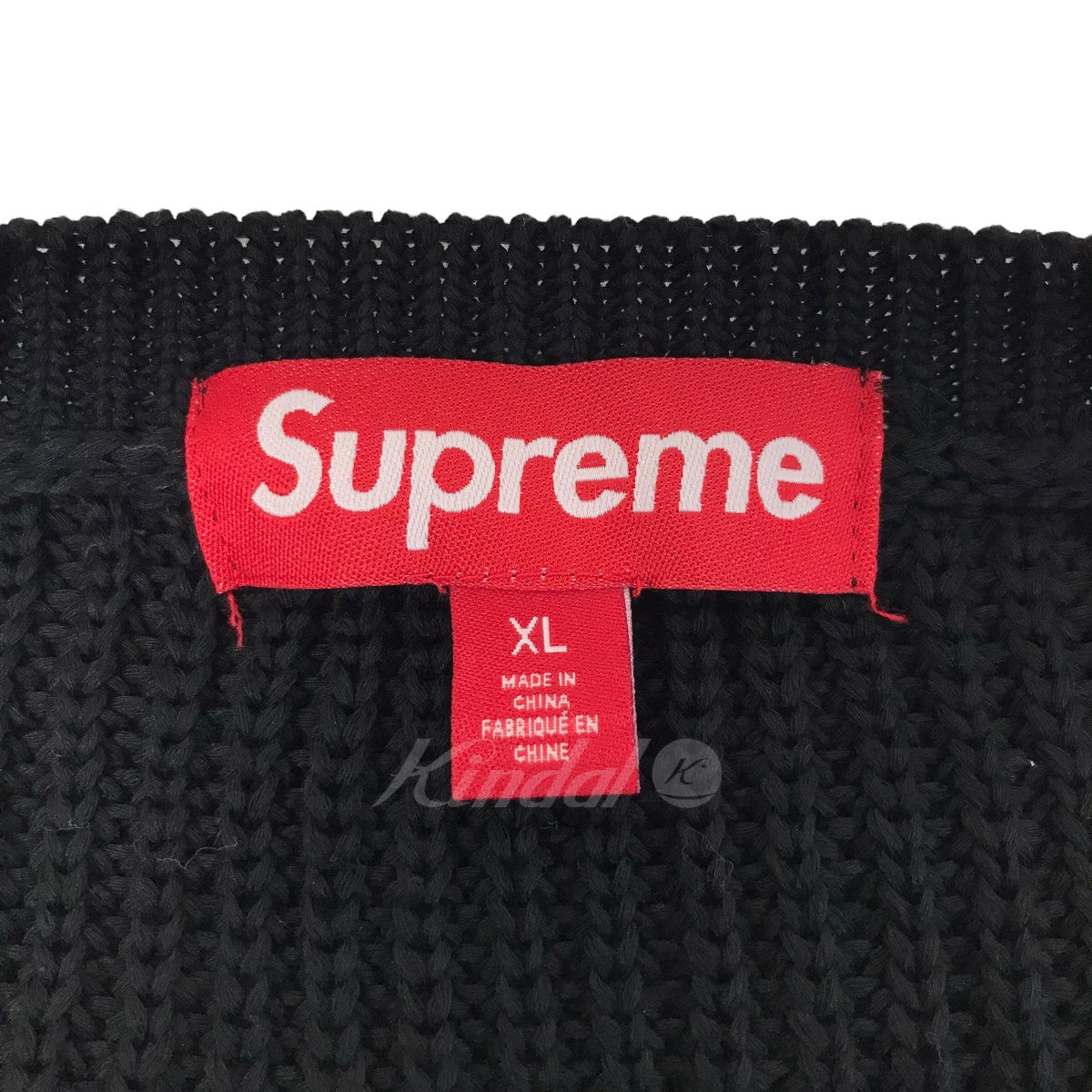 Supreme(シュプリーム) 23AW｢Small Box Ribbed Sweater ｣スモールボックスリブセーター ブラック サイズ  XL｜【公式】カインドオルオンライン ブランド古着・中古通販【kindal】