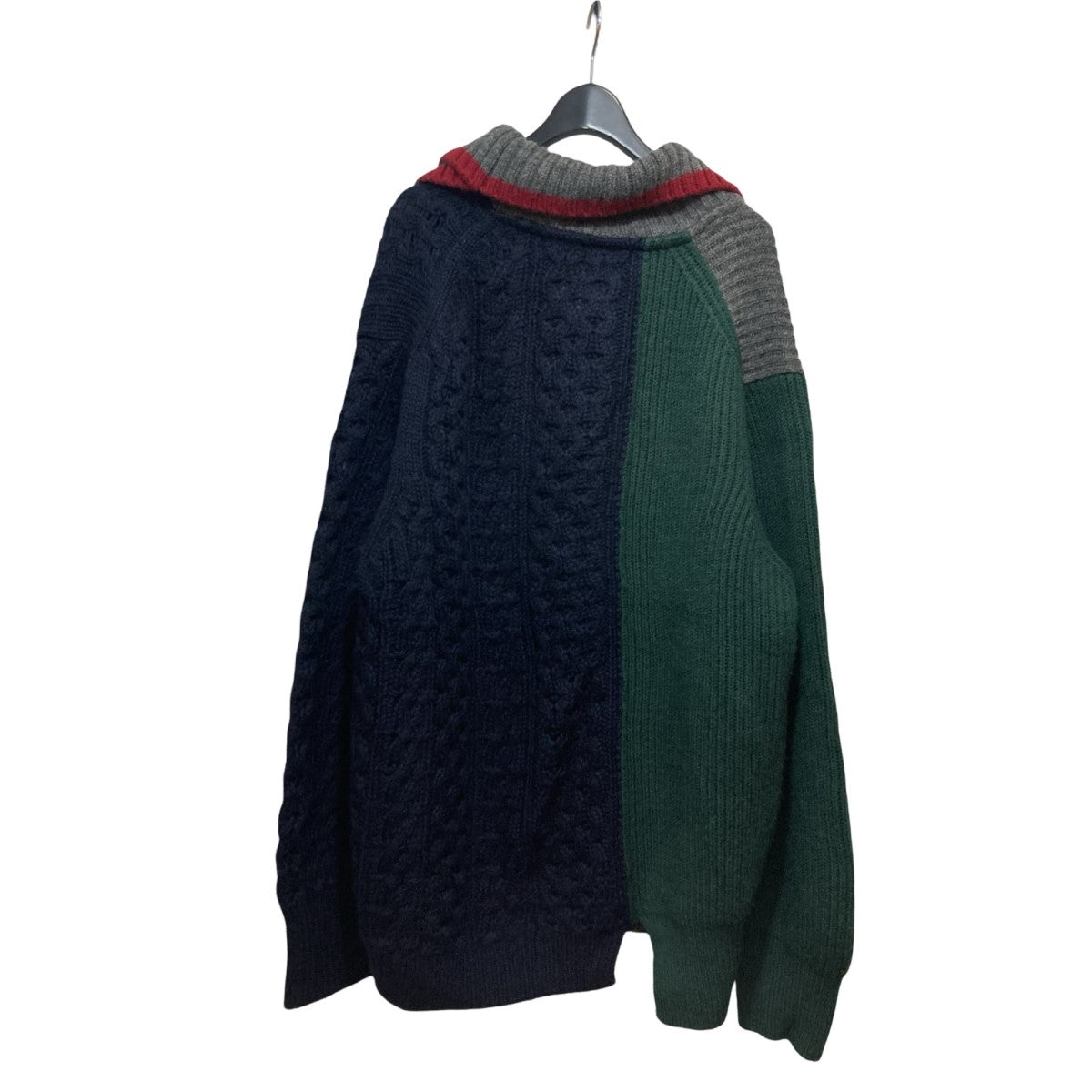 カラーの22AW ドッキングケーブルニット 22WCM-N09305です。 KOLOR トップス 古着・中古アイテム