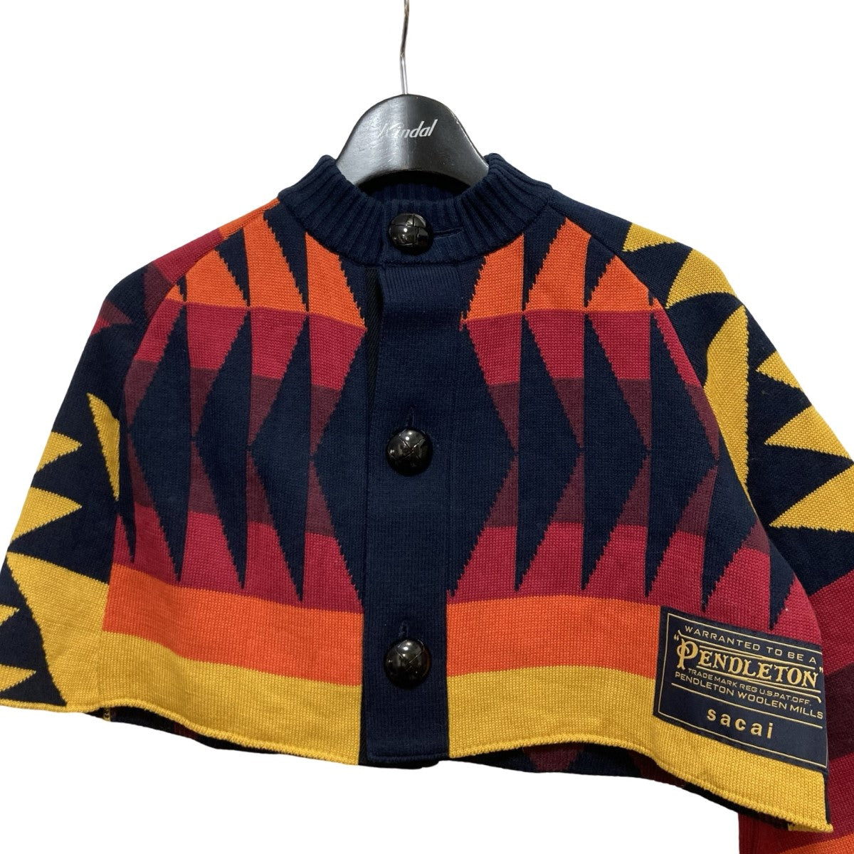 PENDLETON×sacai(ペンドルトン×サカイ) コラボネイティブカーディガン19-01994M