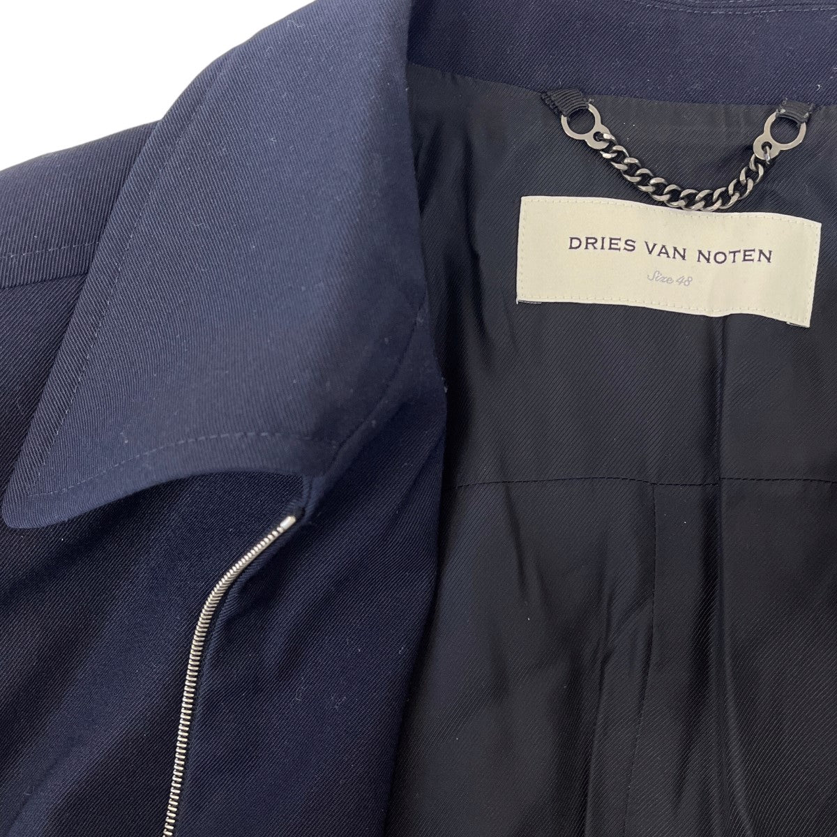 DRIES VAN NOTEN(ドリスヴァンノッテン) M．W ．JACKETジップアップジャケット231358M18001302  231358M18001302 ネイビー サイズ 48｜【公式】カインドオルオンライン ブランド古着・中古通販【kindal】