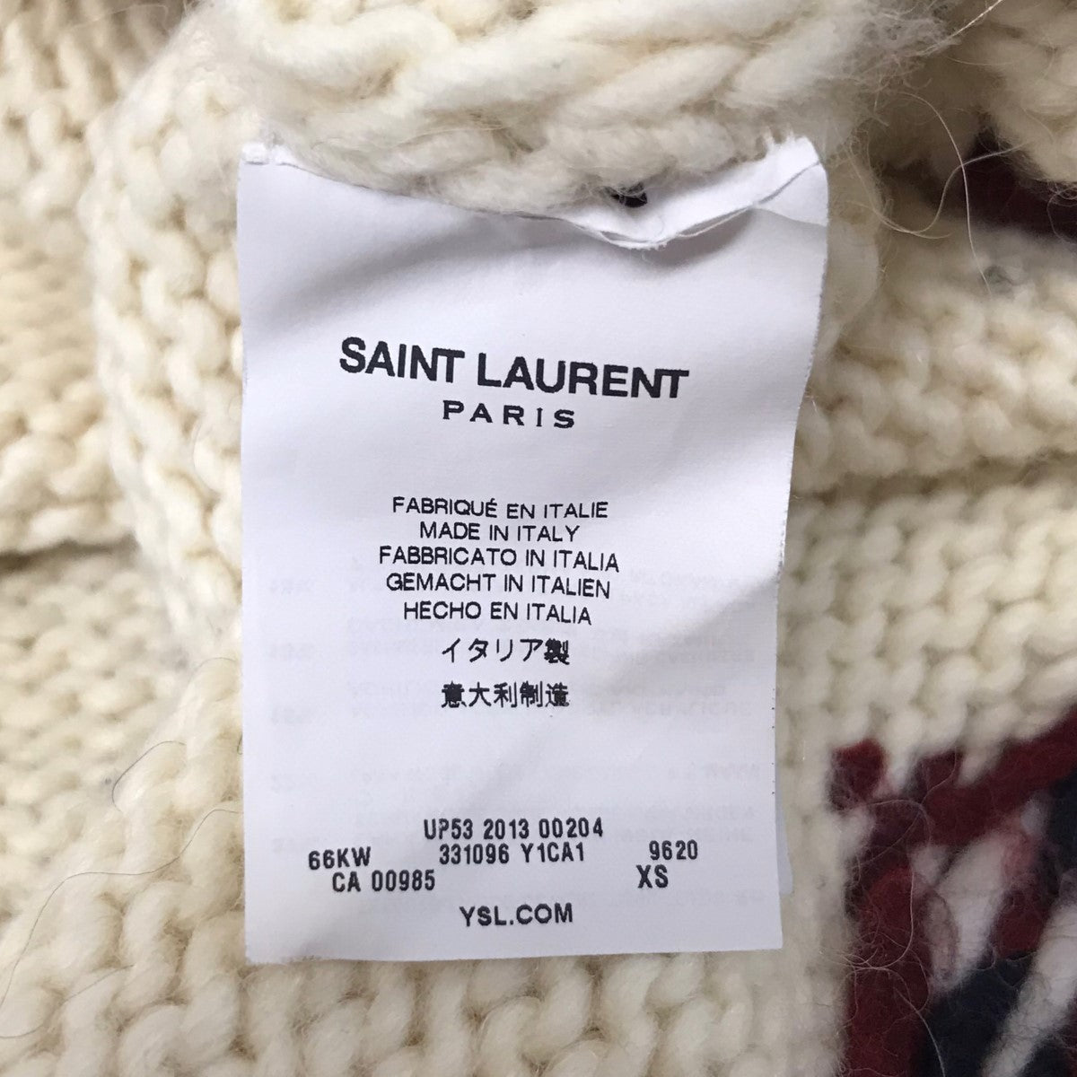 Saint Laurent Paris(サンローランパリ) 13AWノルディック ニット331096 331096 ベージュ サイズ  XS｜【公式】カインドオルオンライン ブランド古着・中古通販【kindal】