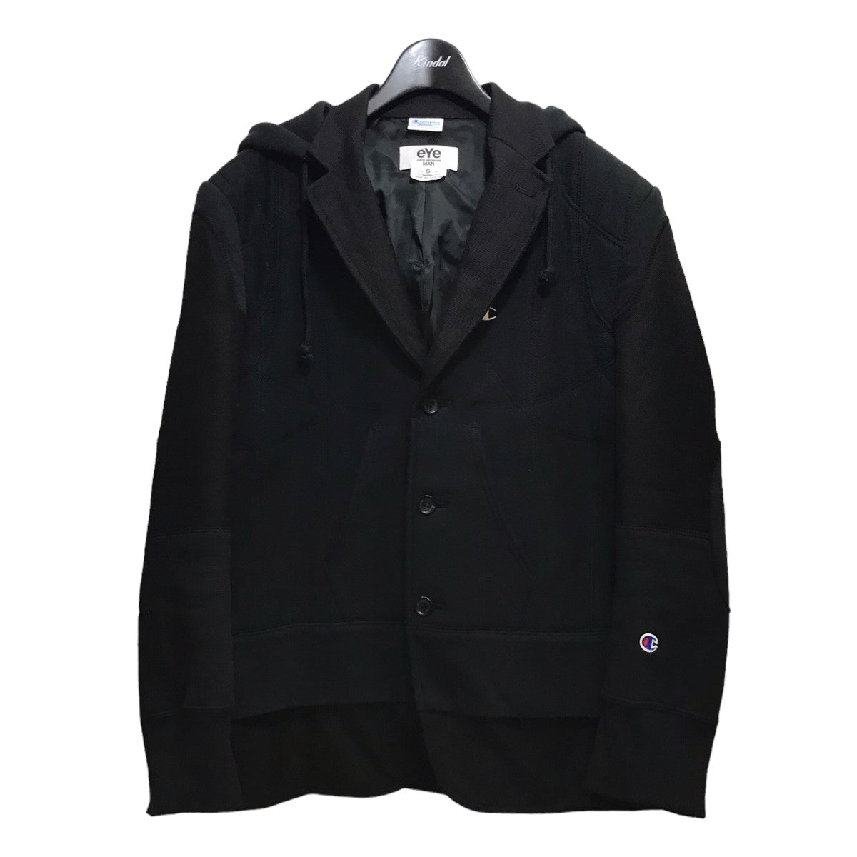 Champion×eYe JUNYAWATANABE MAN(チャンピオン×アイジュンヤワタナベ) 23AW スウェットコート WL-J915-100