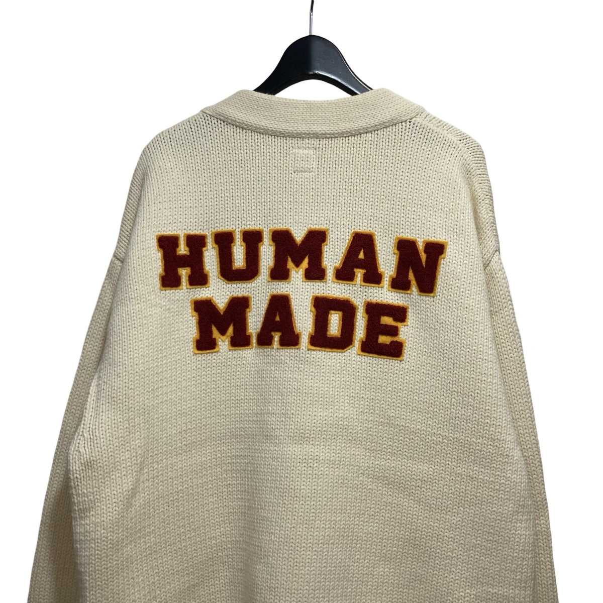 HUMAN MADE(ヒューマンメード) 23SSLOW GAUGE KNIT CARDIGANエンブロイダリーカーディガン アイボリー サイズ  L｜【公式】カインドオルオンライン ブランド古着・中古通販【kindal】