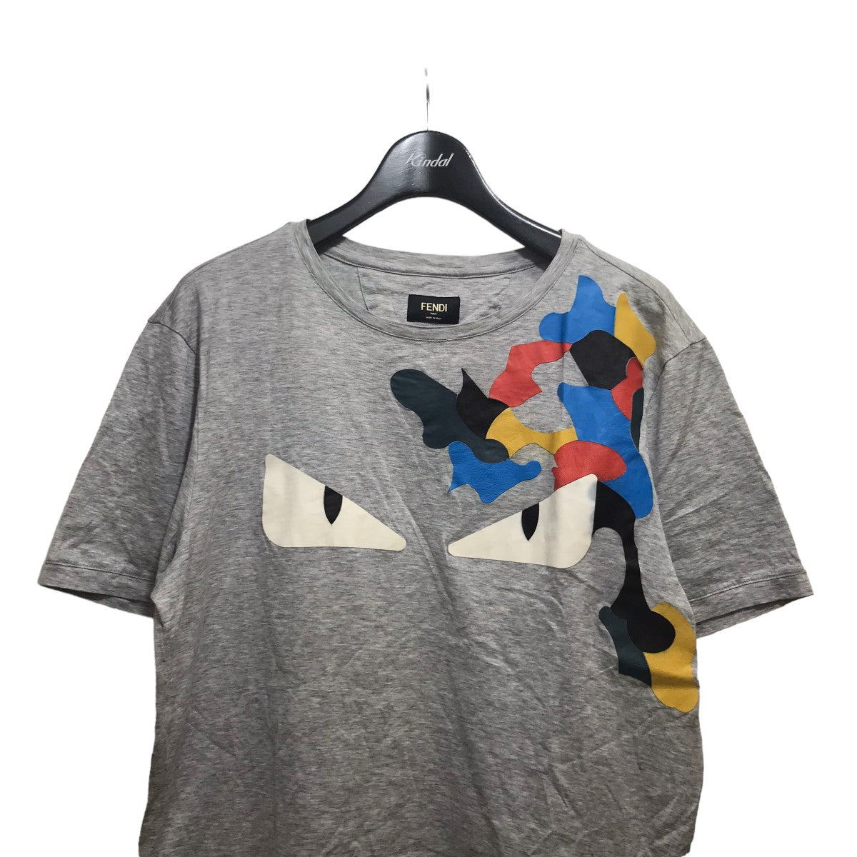 FENDI(フェンディ) Camopatch Monster TeeプリントTシャツFY0626 44K