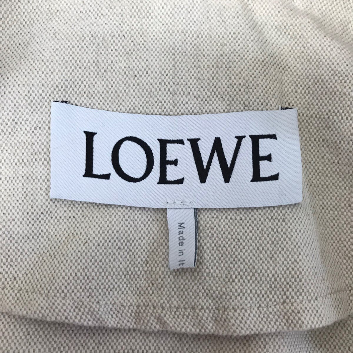 LOEWE(ロエベ) レザーカラートラペーズピーコートS359338XAY S359338XAY アイボリー サイズ  32｜【公式】カインドオルオンライン ブランド古着・中古通販【kindal】