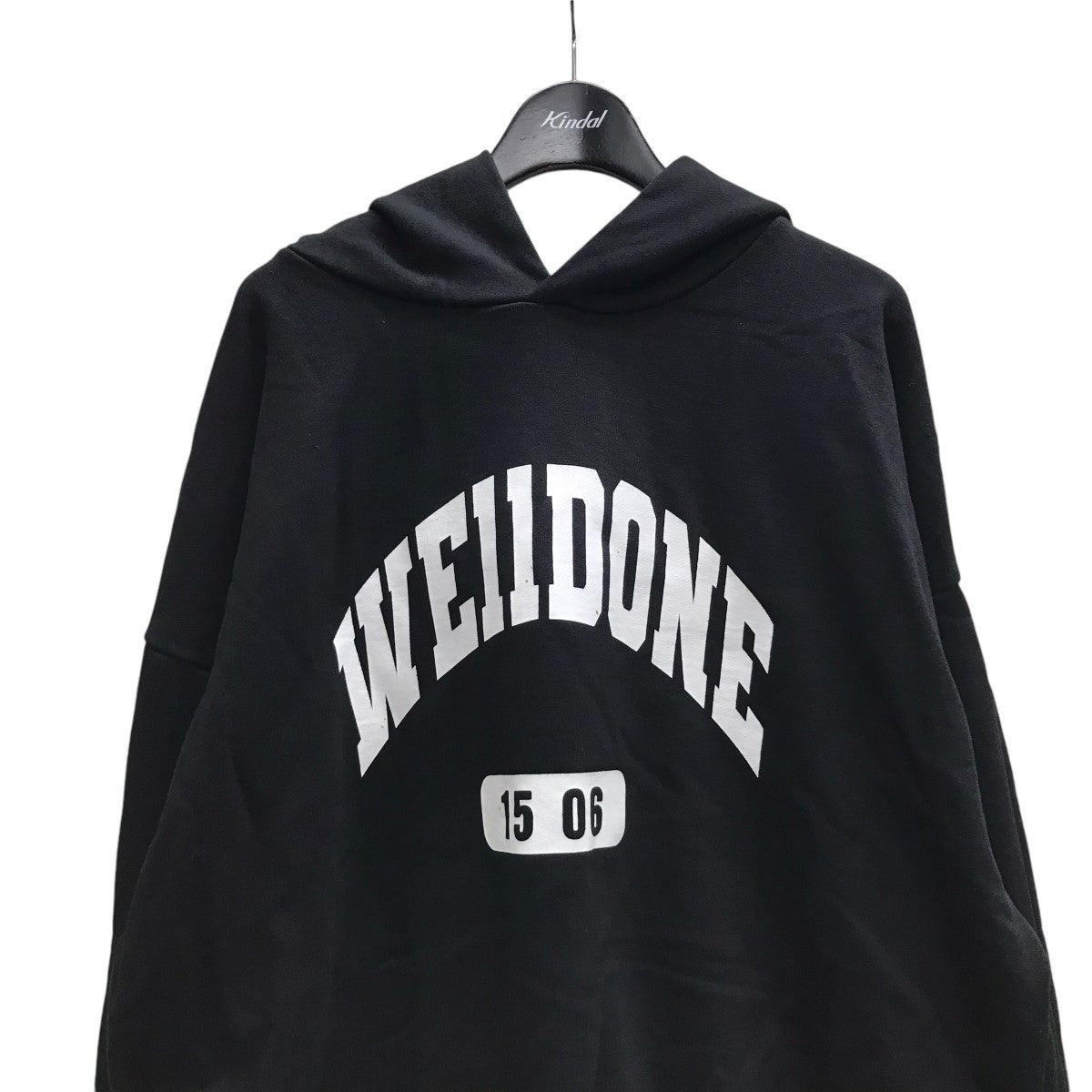 WE11DONE 22SWプルオーバーパーカーWD-TH3-22-807-U-BK 古着・中古-2枚目のアイテム画像