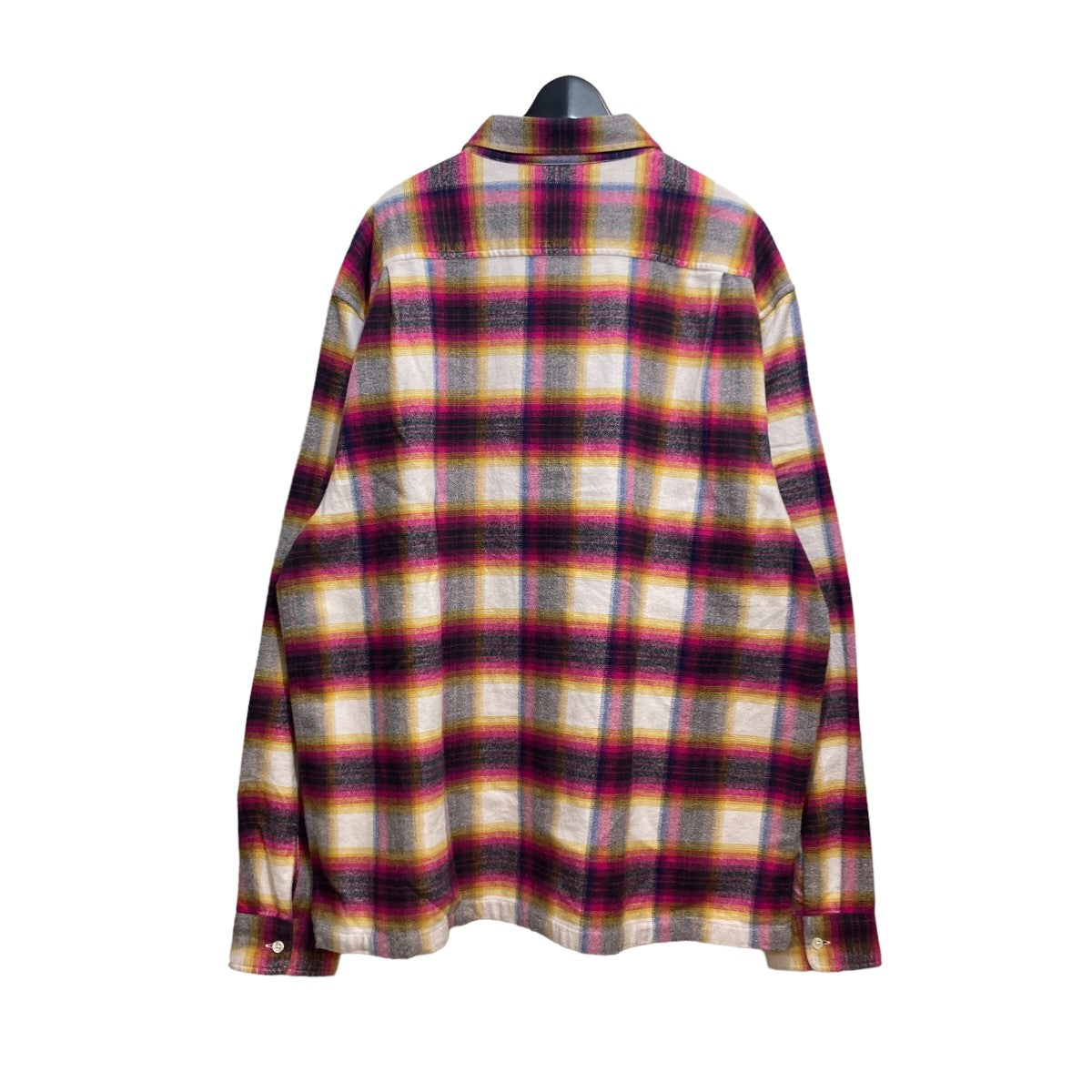 Supreme(シュプリーム) 24SSShadow Plaid Flannel Zip Up Shirtジップチェックシャツ ピンク×イエロー  サイズ XL｜【公式】カインドオルオンライン ブランド古着・中古通販【kindal】