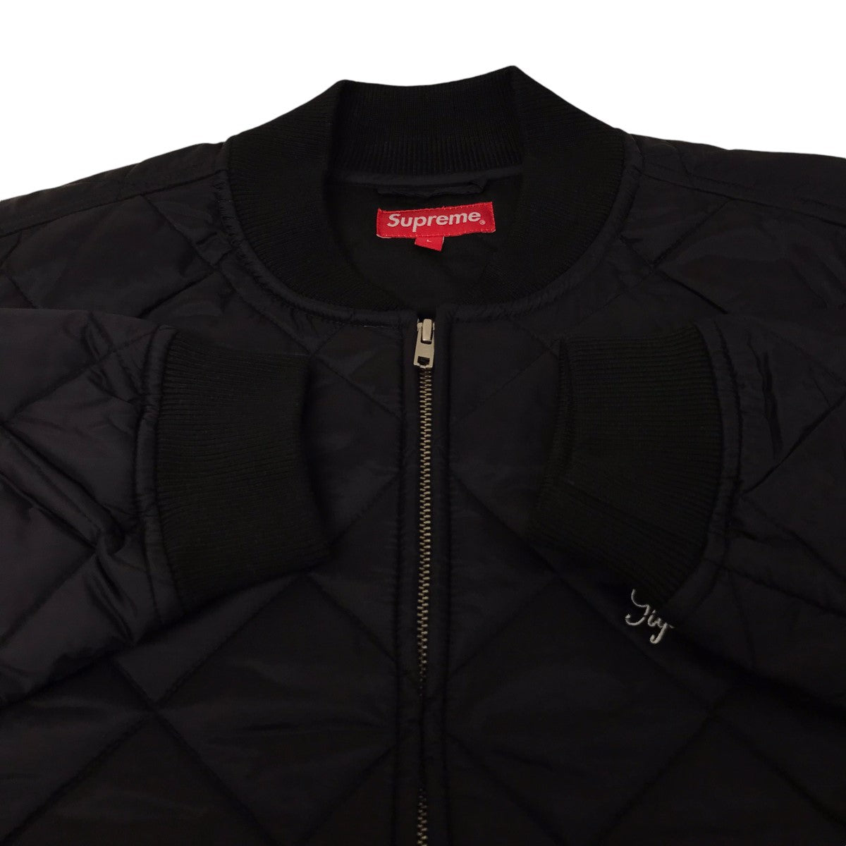 Supreme(シュプリーム) 16SSSequin Patch Quilted Bomberキルティングボンバージャケット