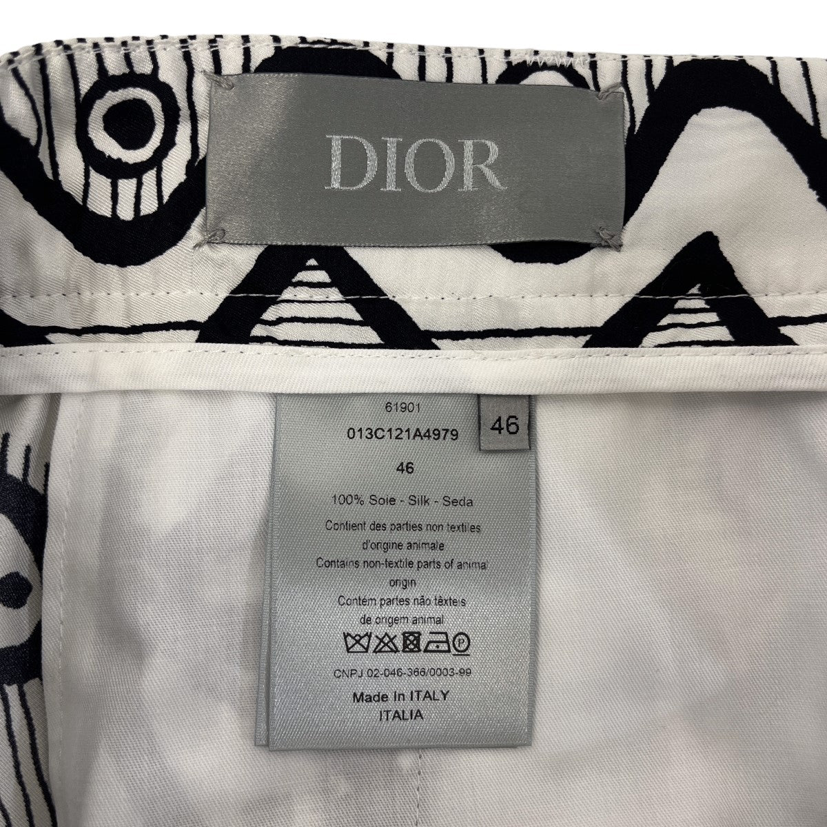 DIOR×SHAWN STUSSY シルクショートパンツ013C121A4979 013C121A4979 ホワイト サイズ  16｜【公式】カインドオルオンライン ブランド古着・中古通販【kindal】